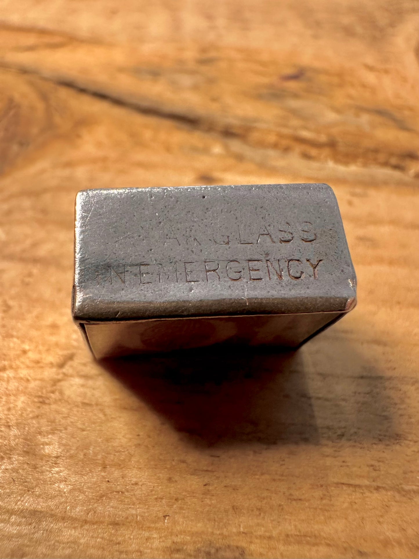 Vintage 10 Pound Note Break Glass in Emergency 925 Silver Charm Pendant