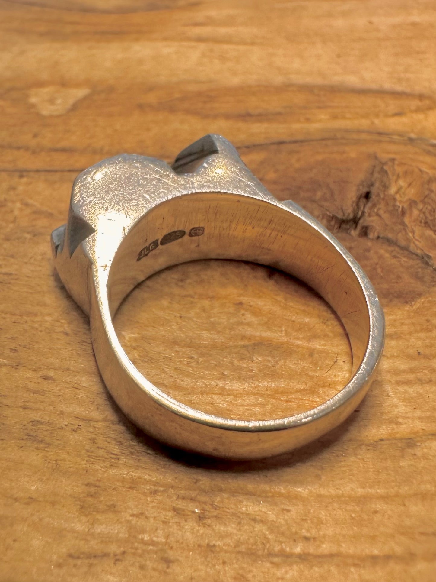 Brutalist Shape Maker JLG 925 Silver Size O Ring
