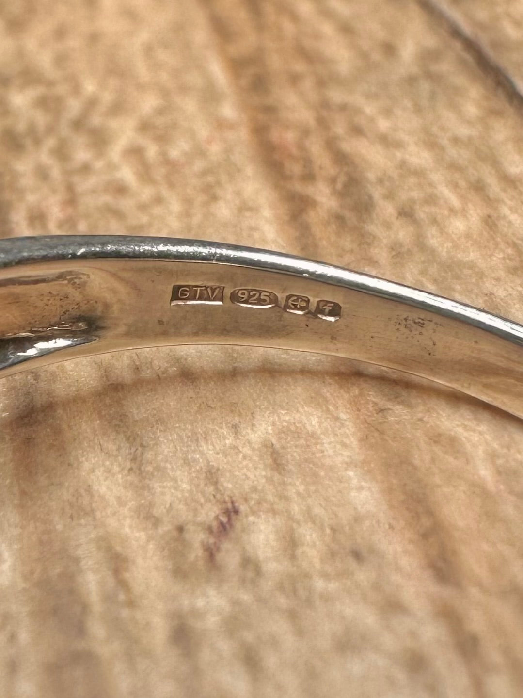 Modern 2005 Rose Quarts 925 Sterling Silver Size N1/2 Ring