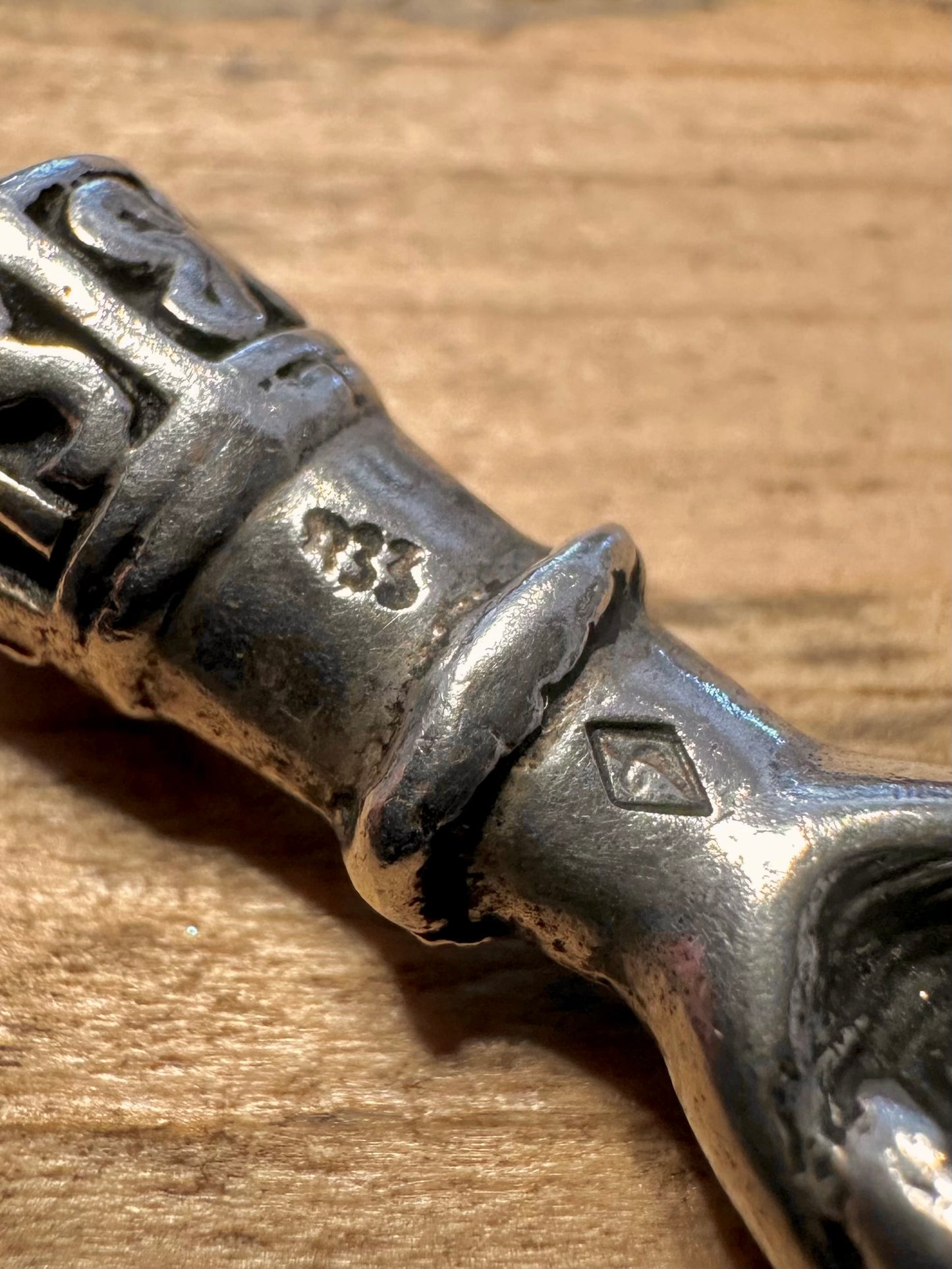 Vintage Figa Fist Good Luck 833 Silver Pendant