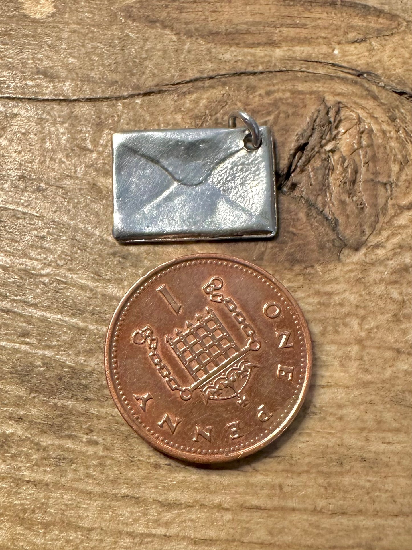 Vintage Best Wises Letter 925 Silver Charm Pendant