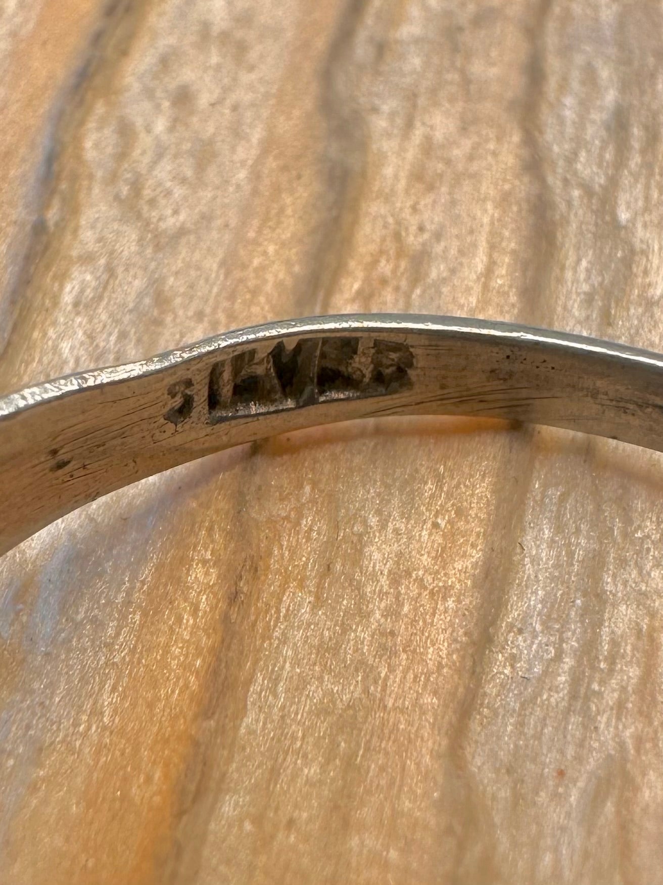Vintage Crocodile 925 Sterling Silver Size R Ring