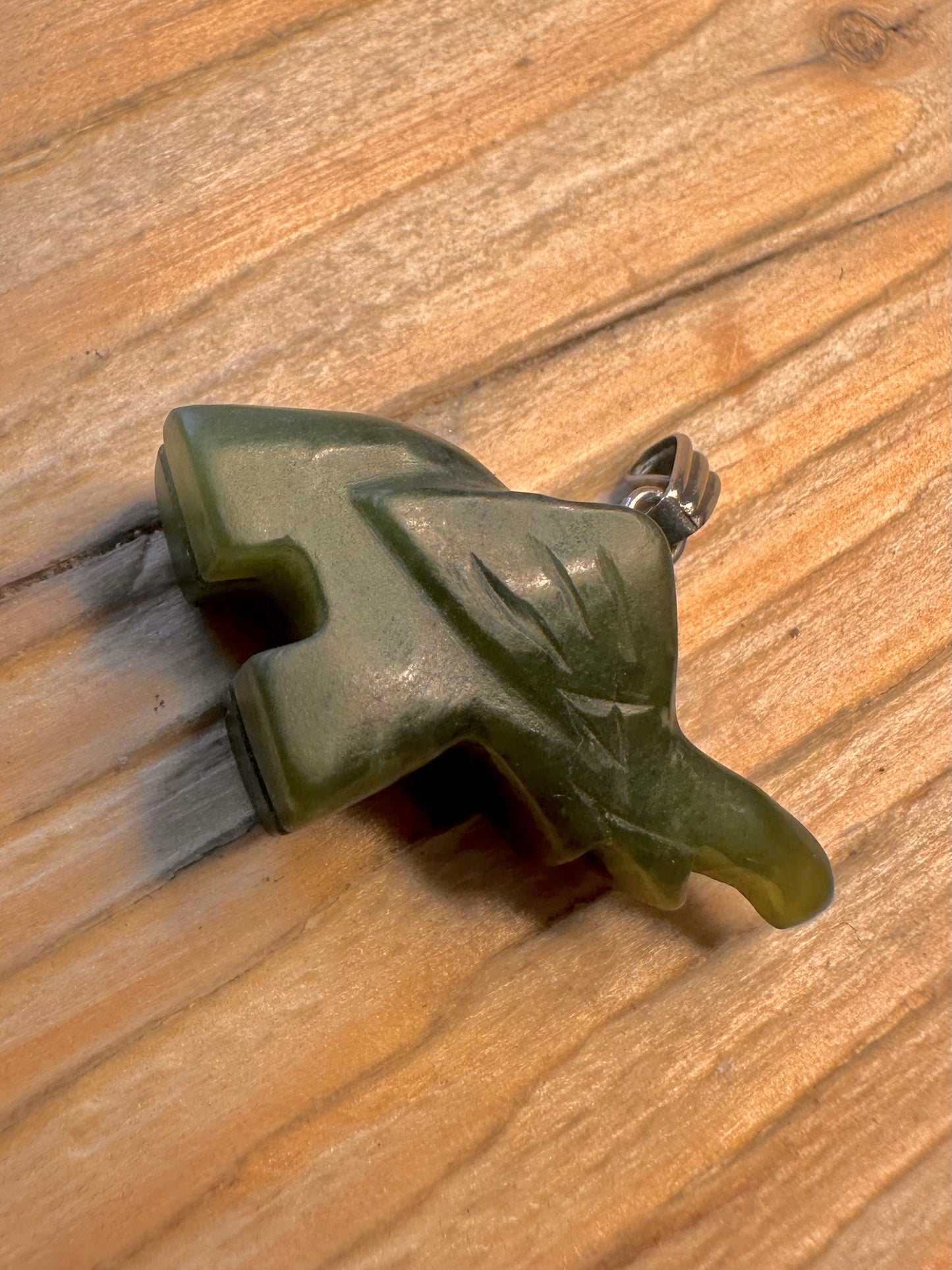 Vintage Jade Elephant Costume Pendant