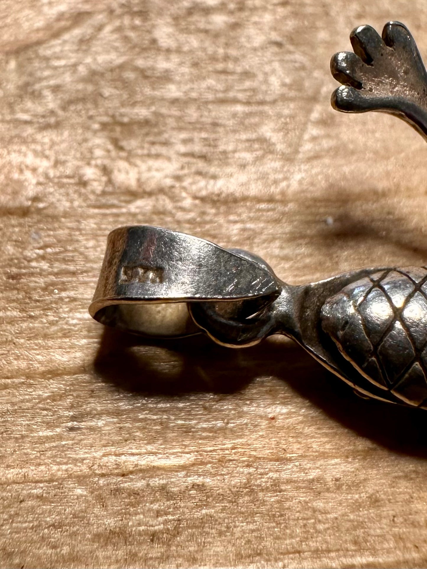 Vintage Articulated Lizard 925 Silver Pendant