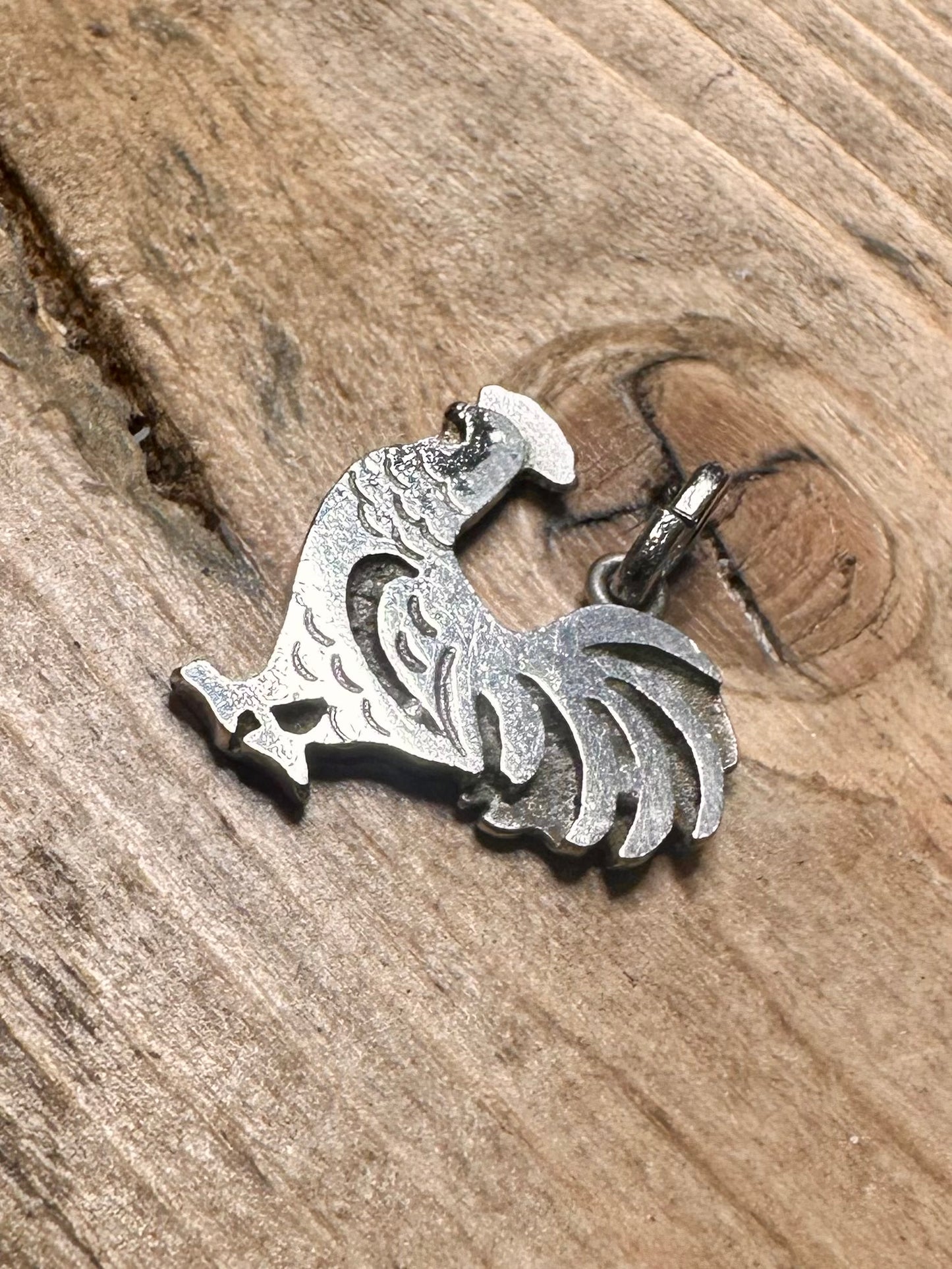 Vintage Rooster 925 Silver Pendant