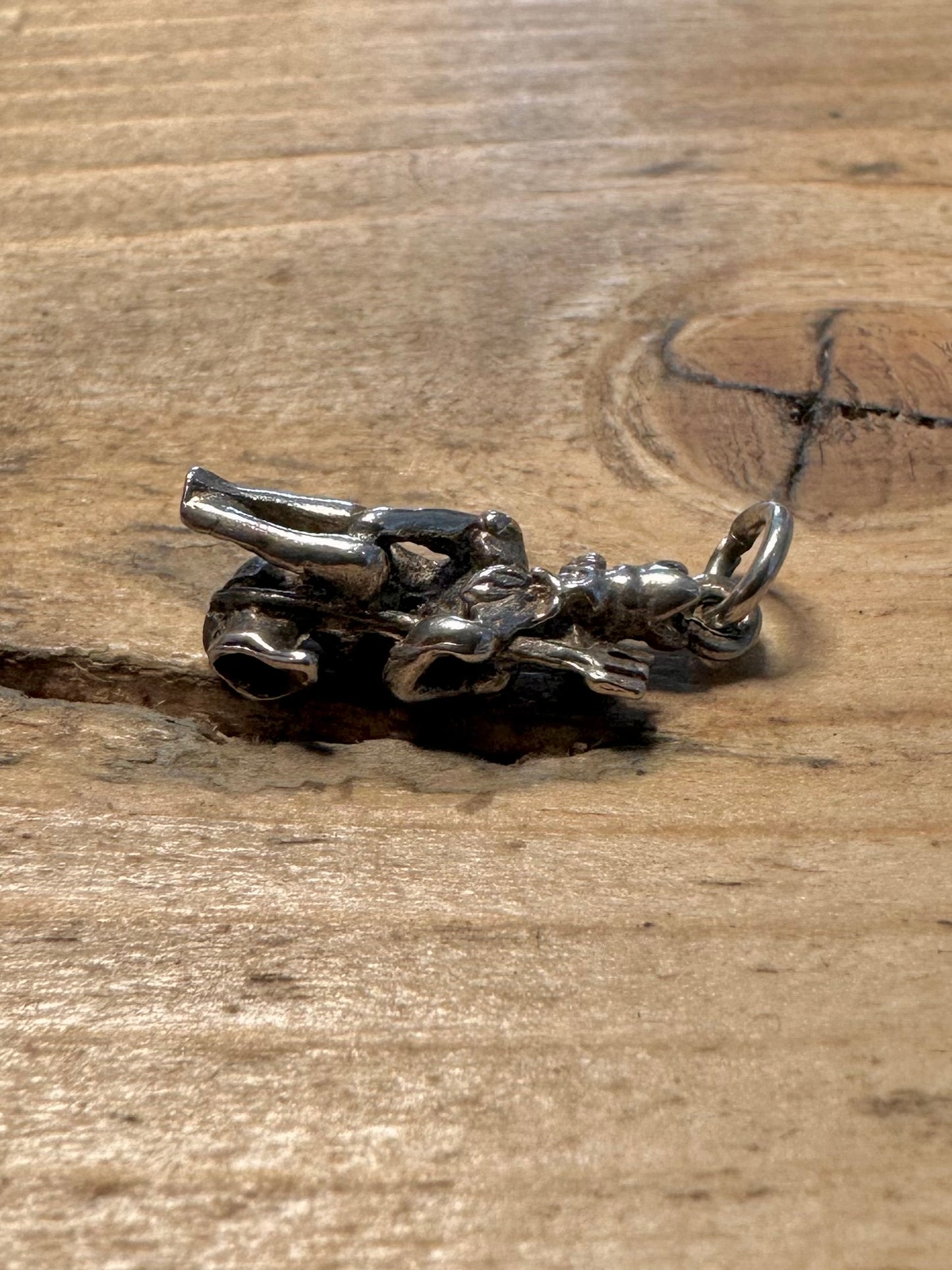 Vintage Poseidon 925 Silver Charm Pendant