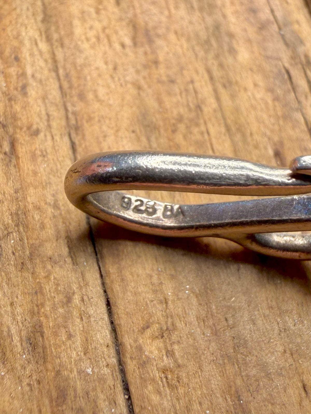 Byzantine Link Hook Clasp 925 Sterling 7.5 inch Bracelet