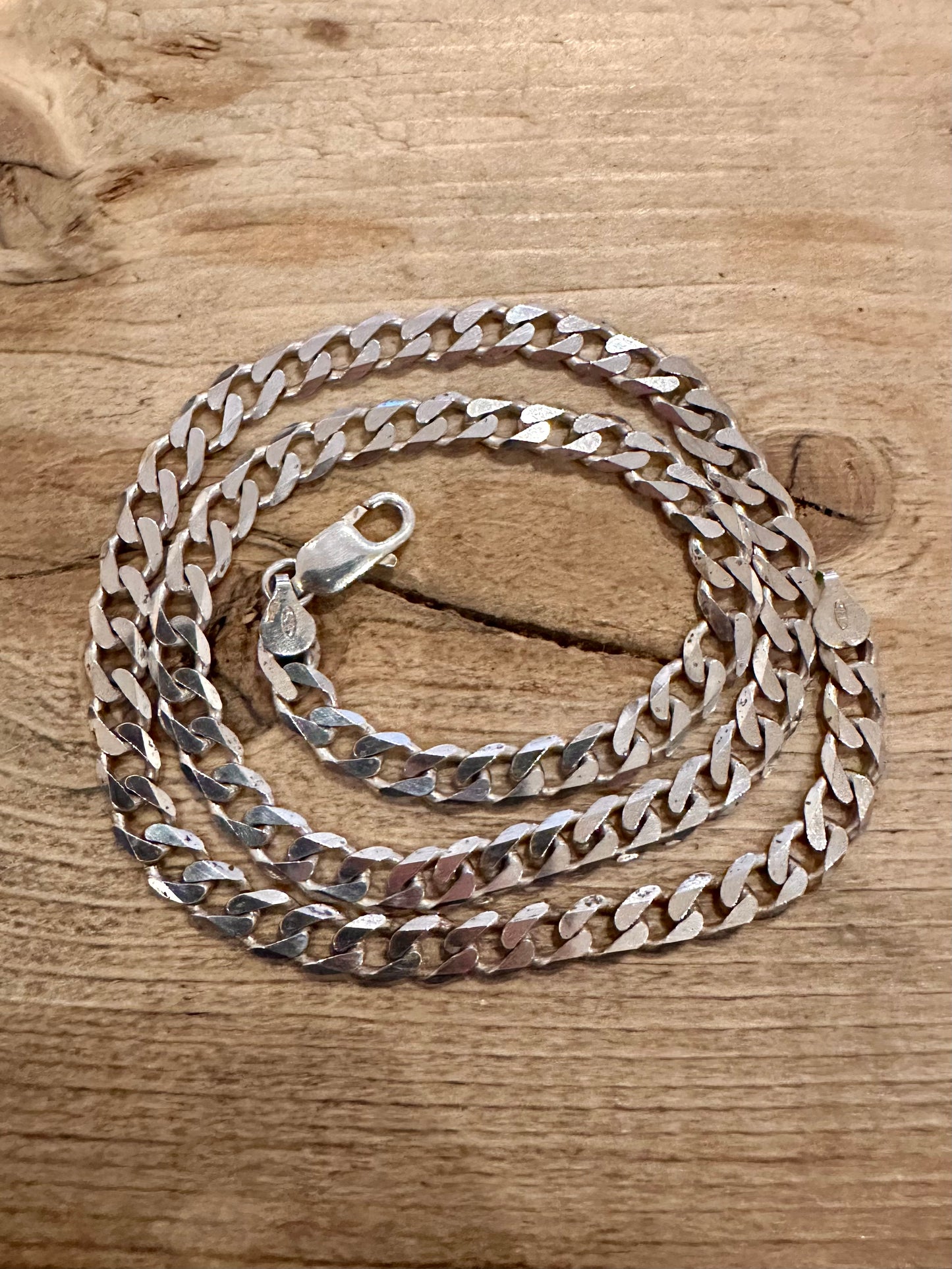 Vintage Curb Chain 925 Silver Edinburgh 20 inch Necklace