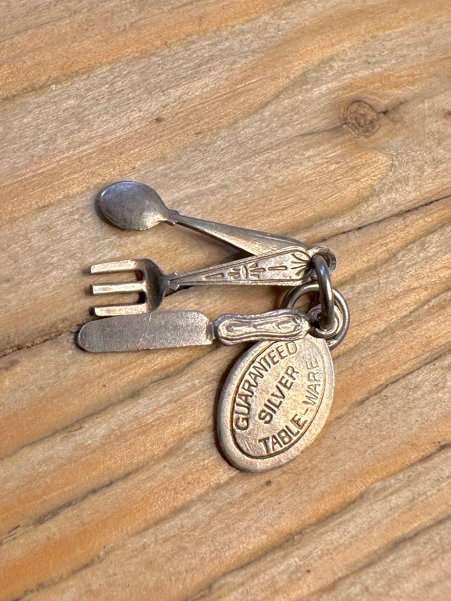 Vintage Cutlery 925 Sterling Silver Charm Pendant