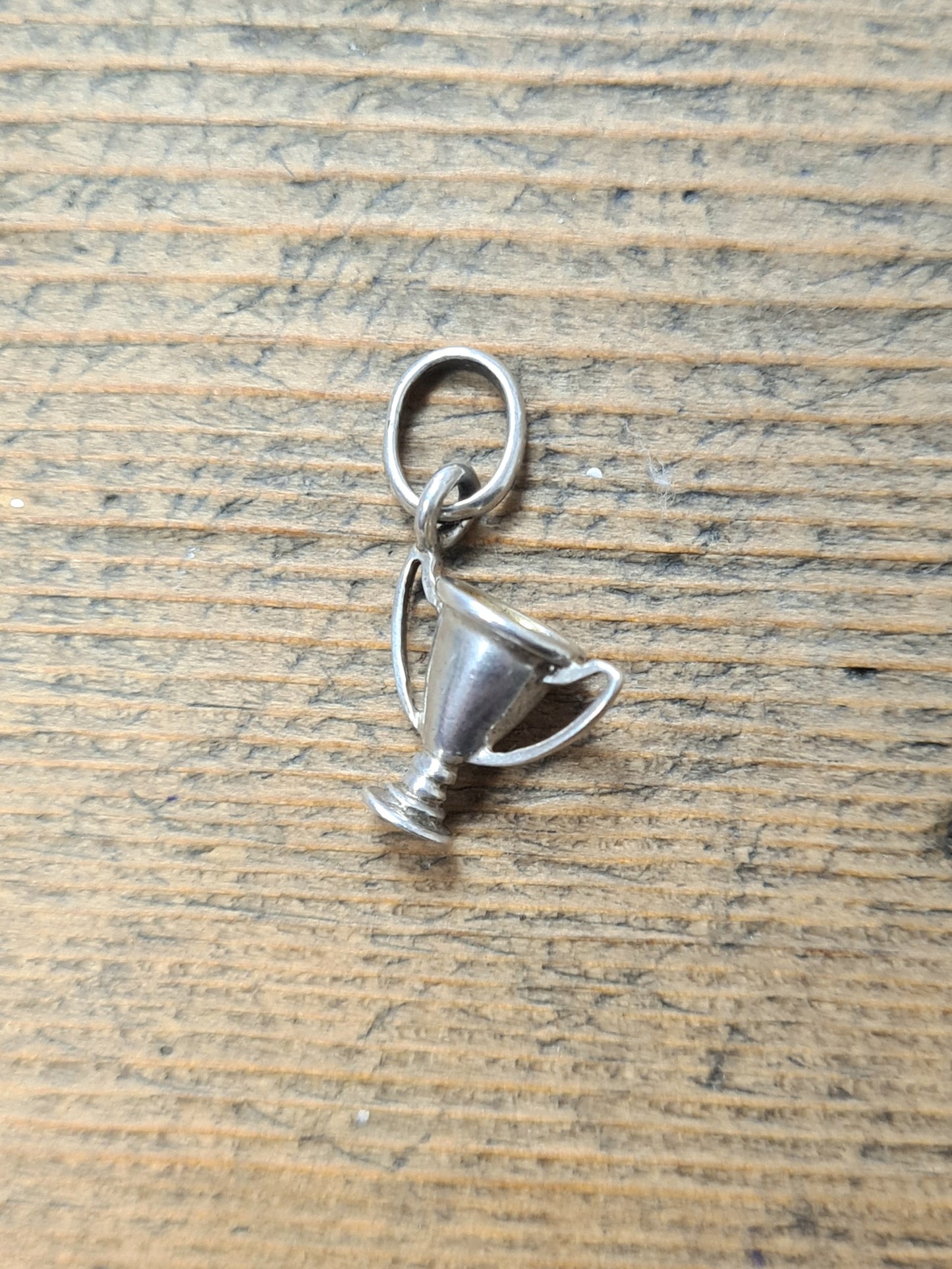 Modern Trophy Cup Hallmarked 2005 Silver Charm Pendant