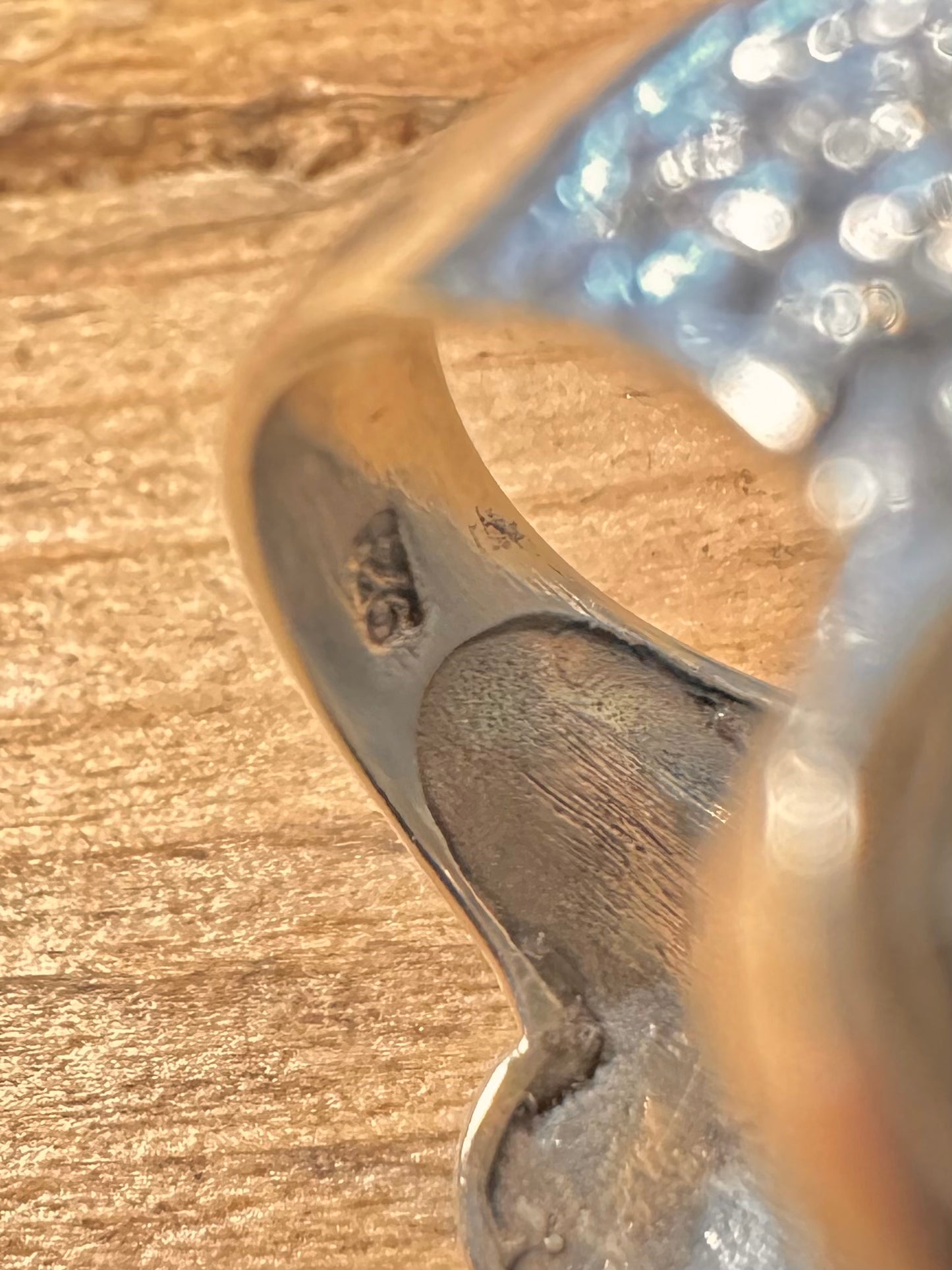 Vintage Skull Wings 925 Silver Size R Ring