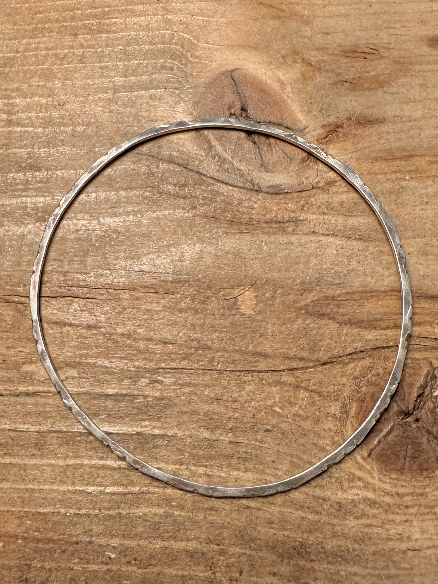 Vintage Boho Tribal Style 925 Silver Bangle