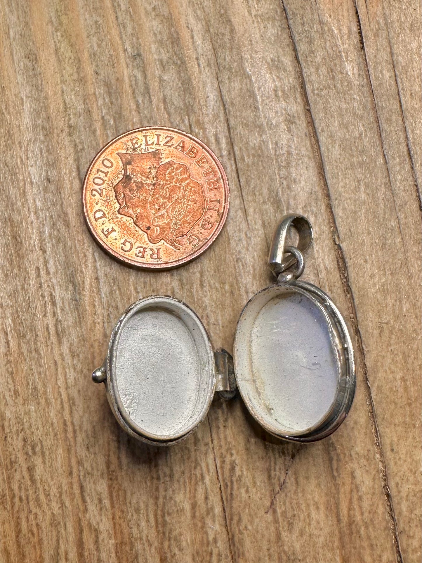 Vintage Tigers Eye Locket 925 Sterling Silver Pendant