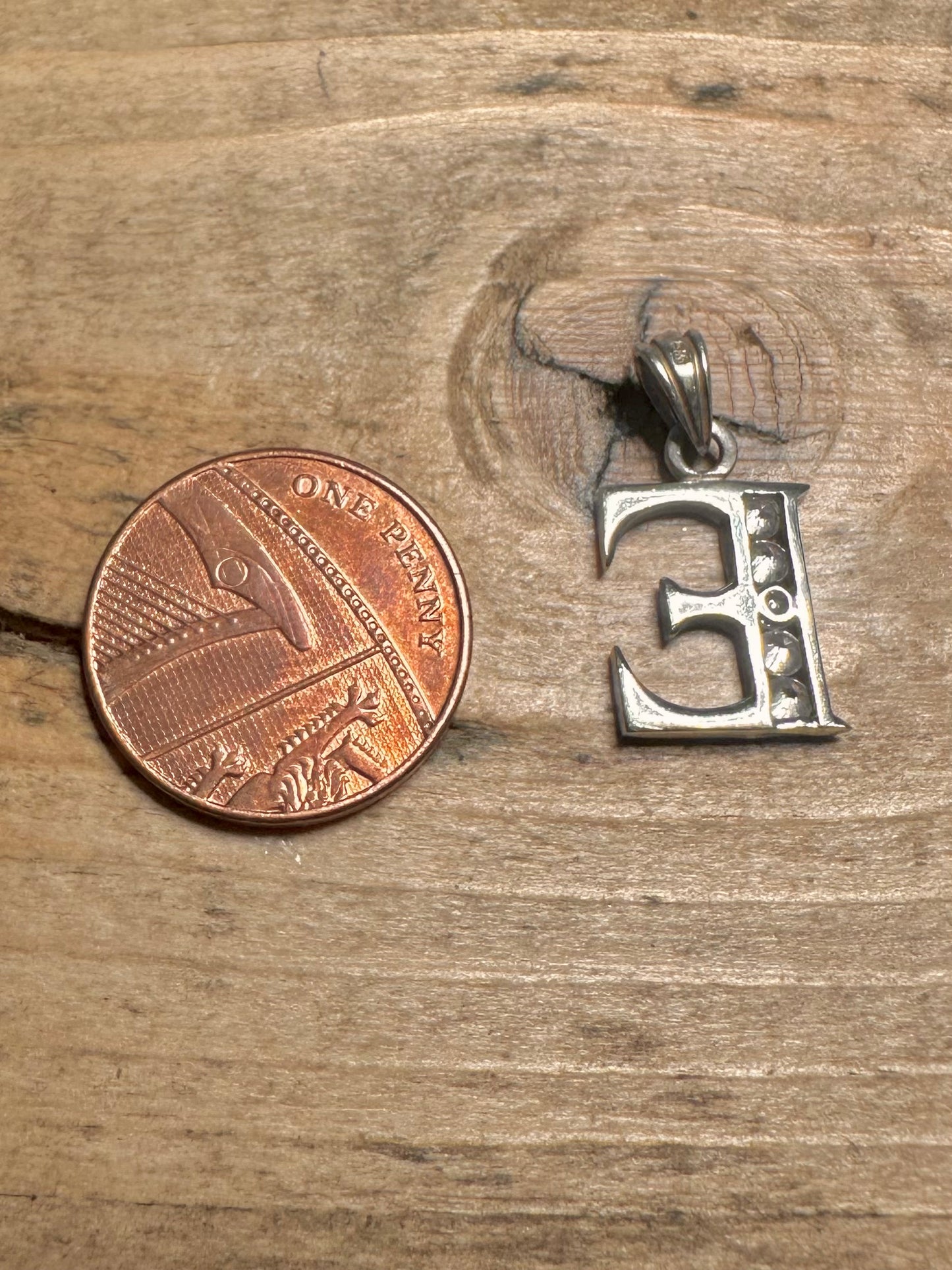 Vintage E Latter CZ 925 Silver Pendant