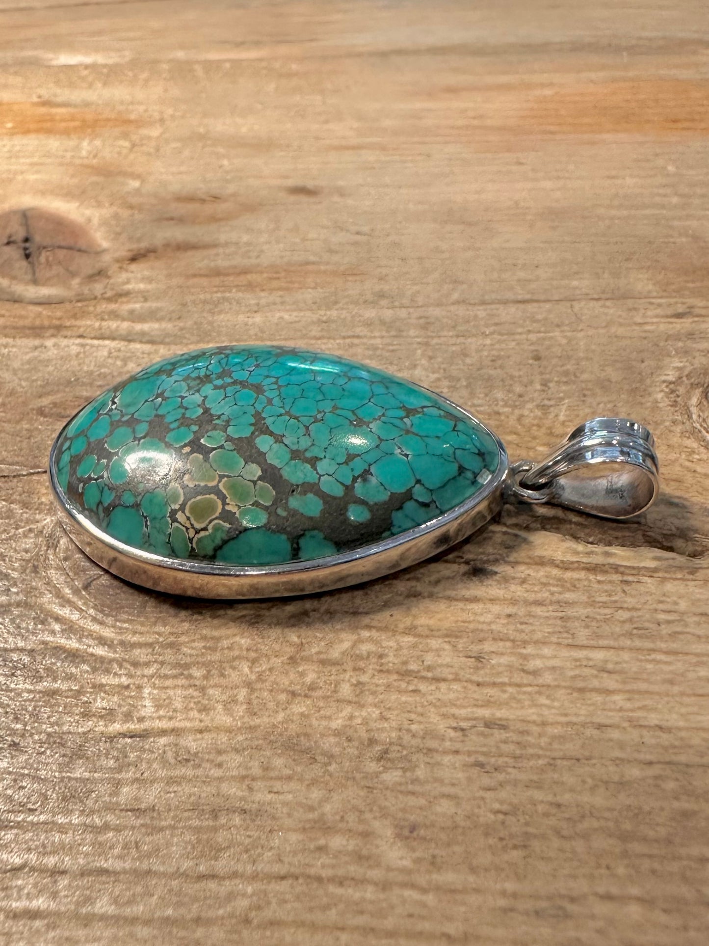 Modern 2008 Turquoise 925 Silver Pendant