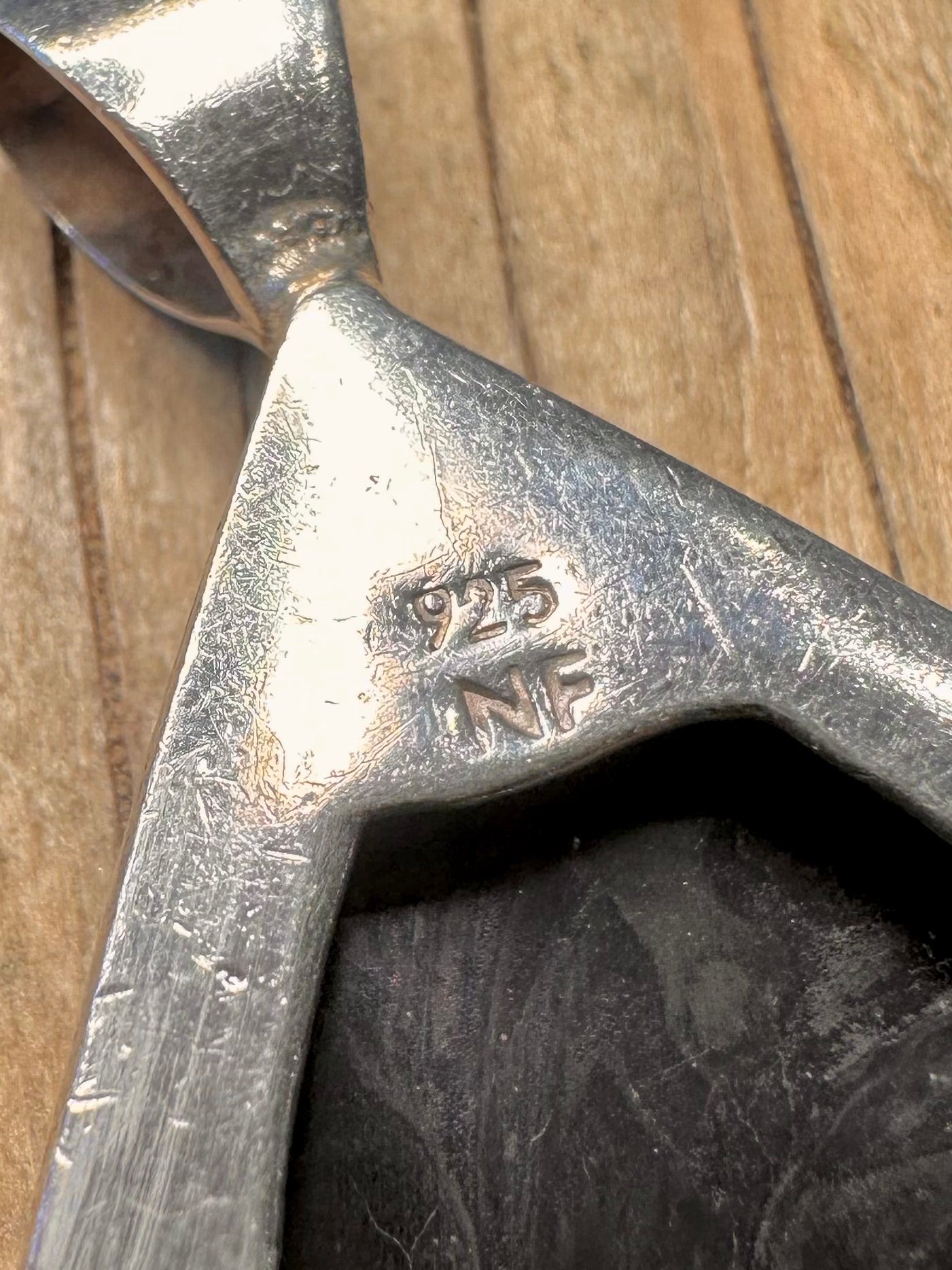 Modernist Abalone 925 Sterling Silver Pendant