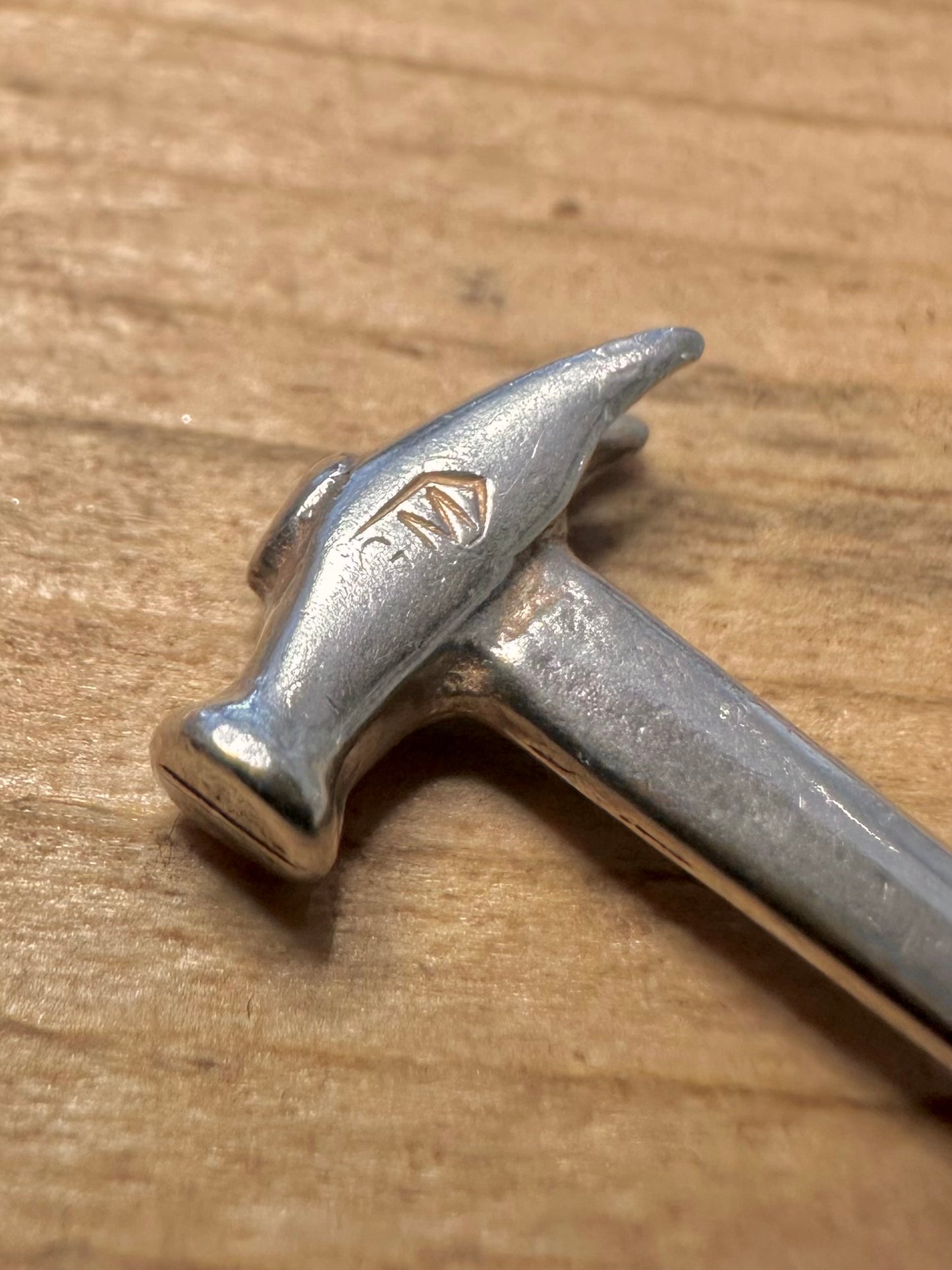 Vintage Hammer GM 925 Silver Charm Pendant