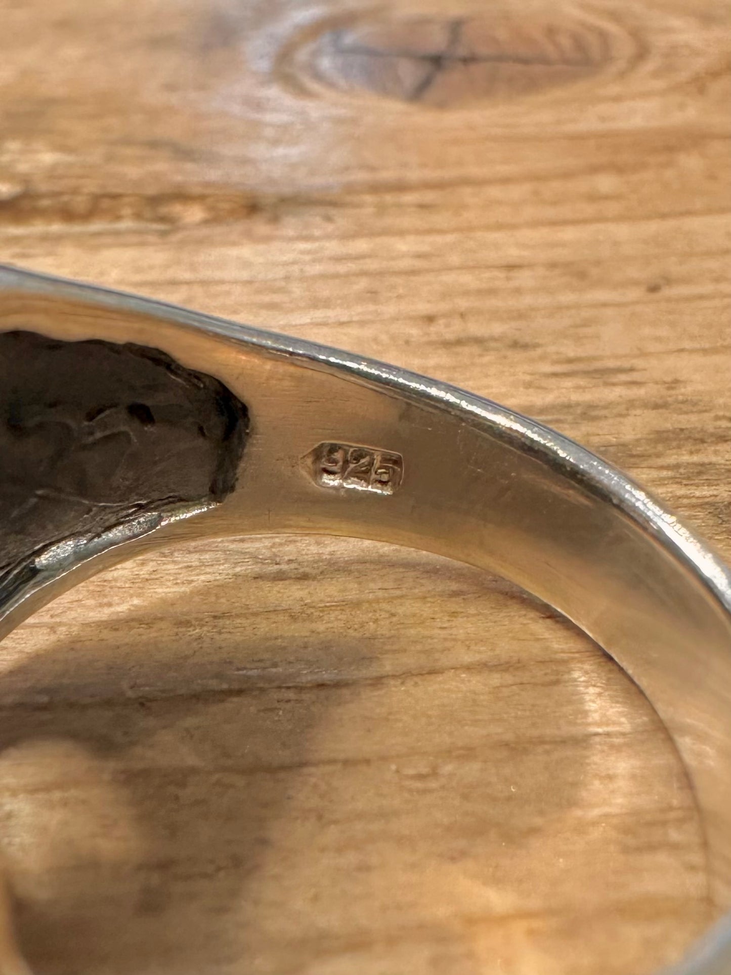Vintage Fist Skulls 925 Silver Size U Ring