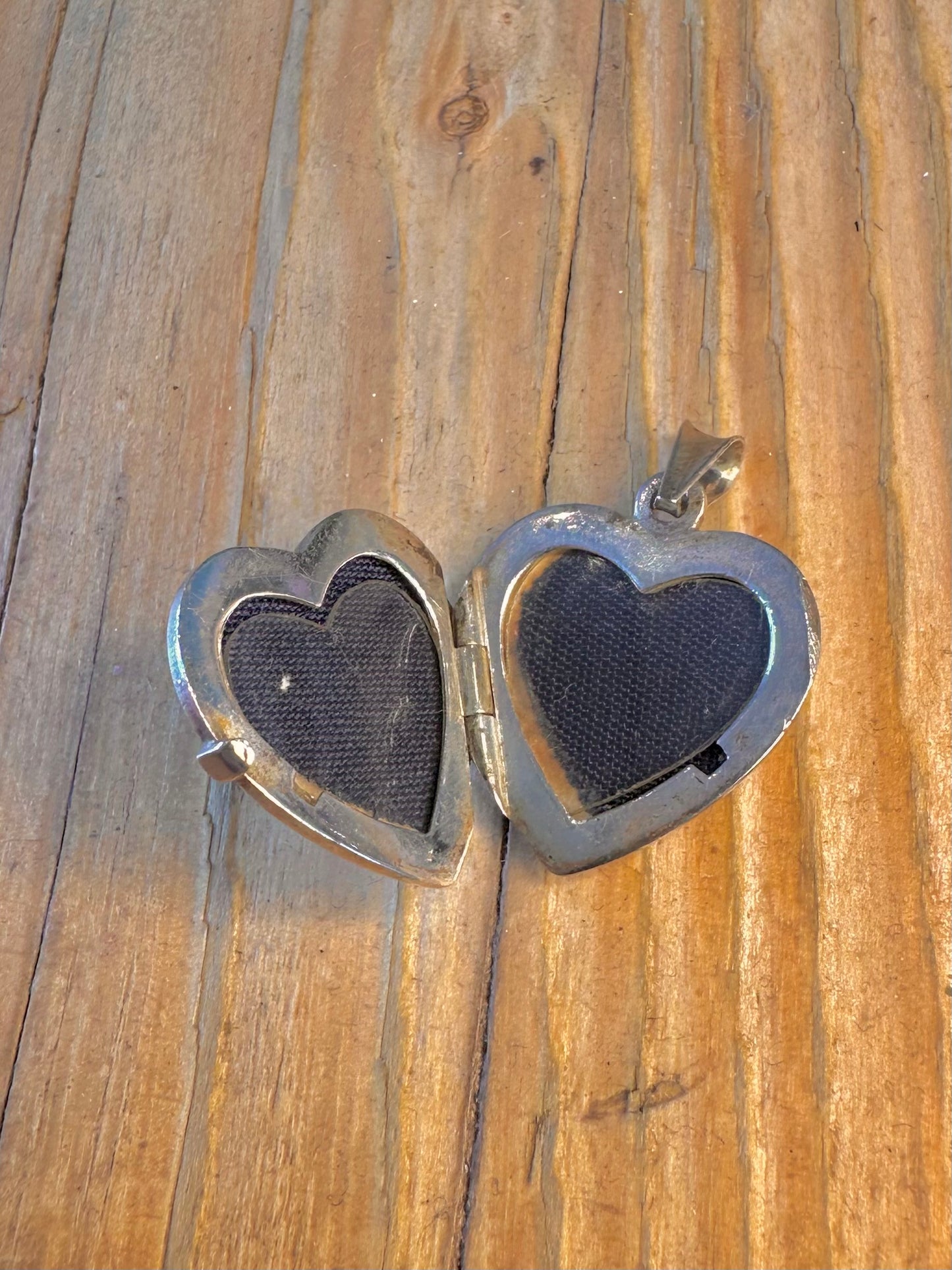Heart Floral Engraved Locket 835 Silver Pendant