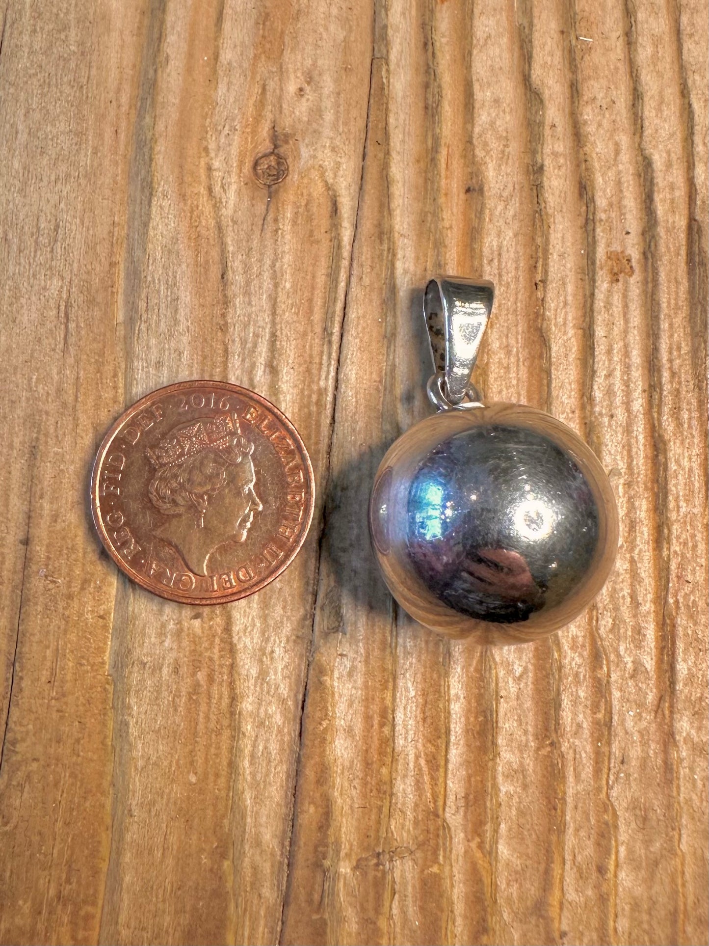Ball Chime 925 Sterling Silver Pendant