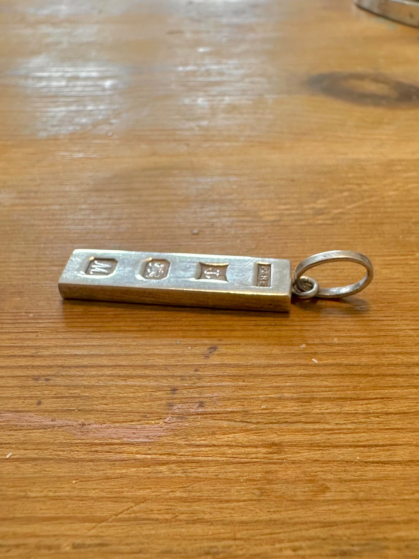 Vintage 1961 Ingot 925 Silver Pendant