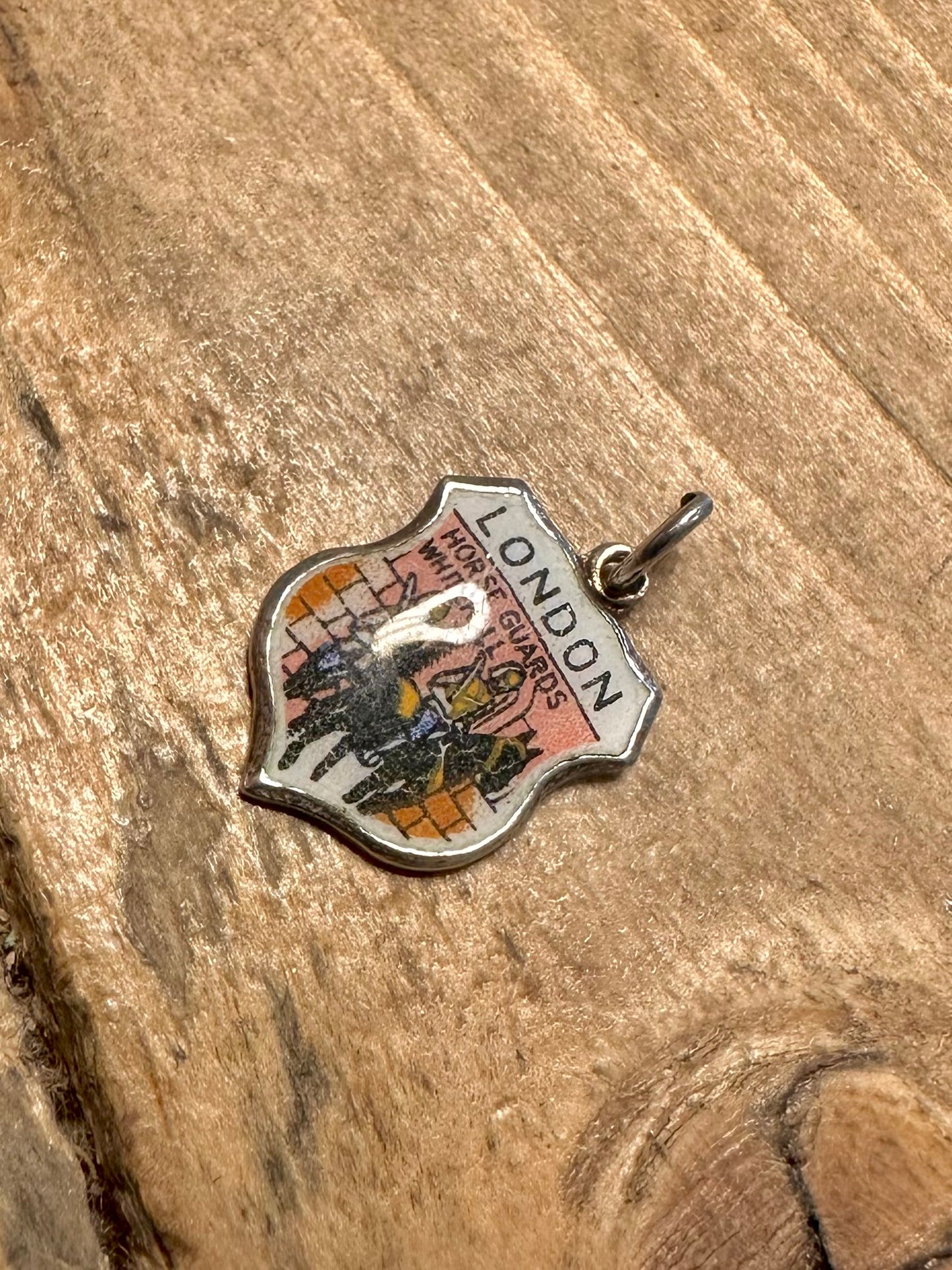 Vintage London Crest 925 Silver Charm Pendant