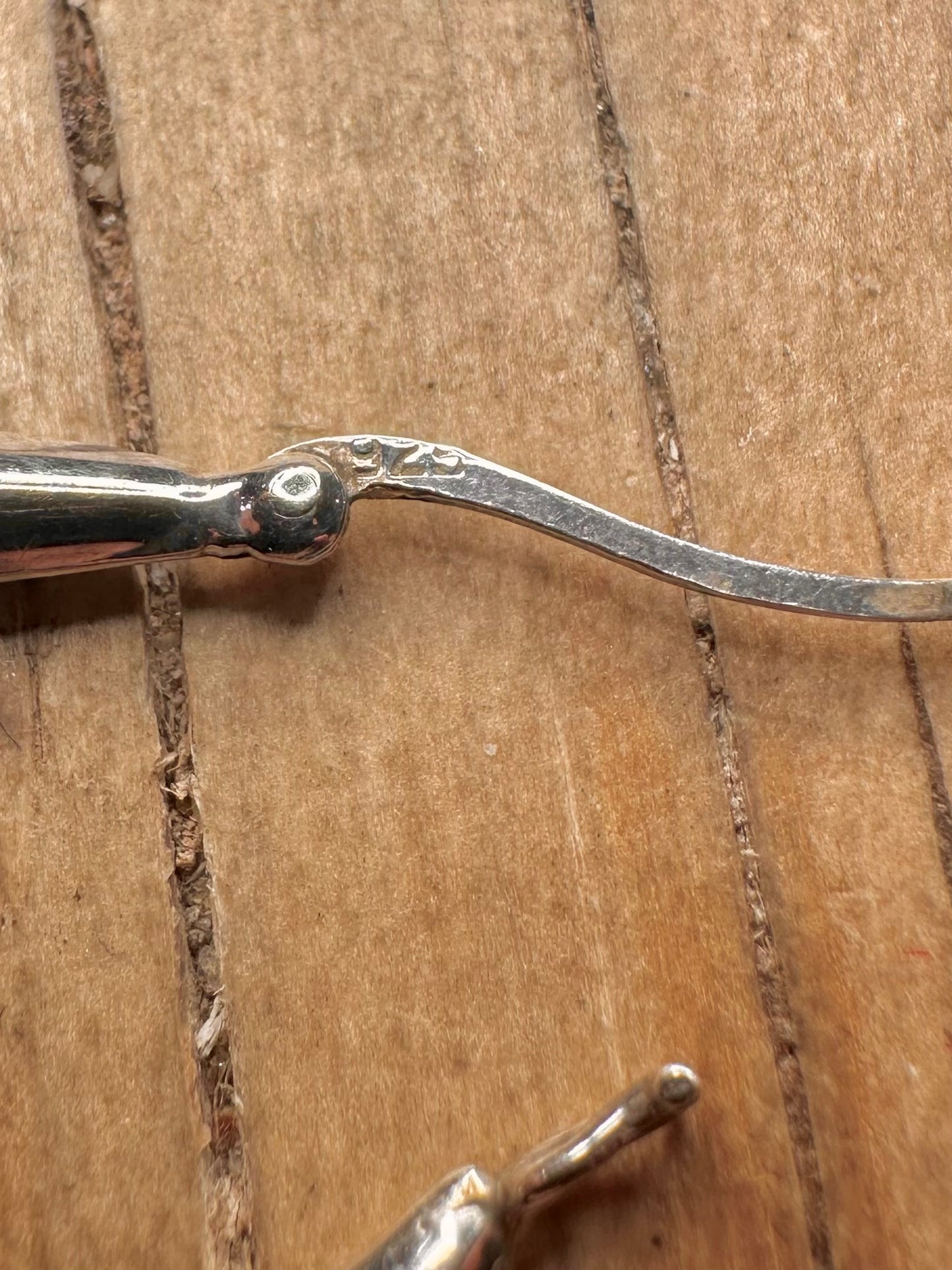 Vintage Chunky Hoops 925 Sterling Silver Earrings