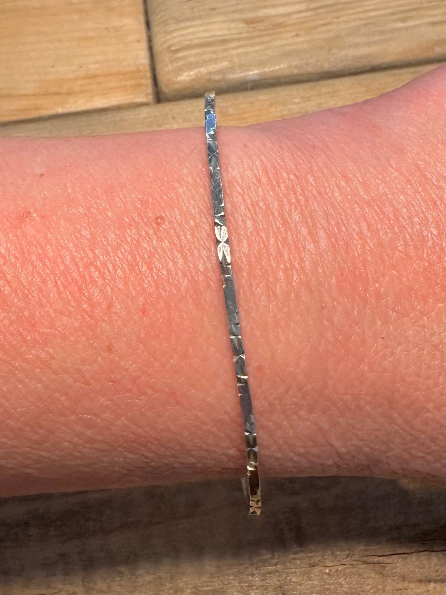 Vintage Boho Tribal Style 925 Silver Bangle