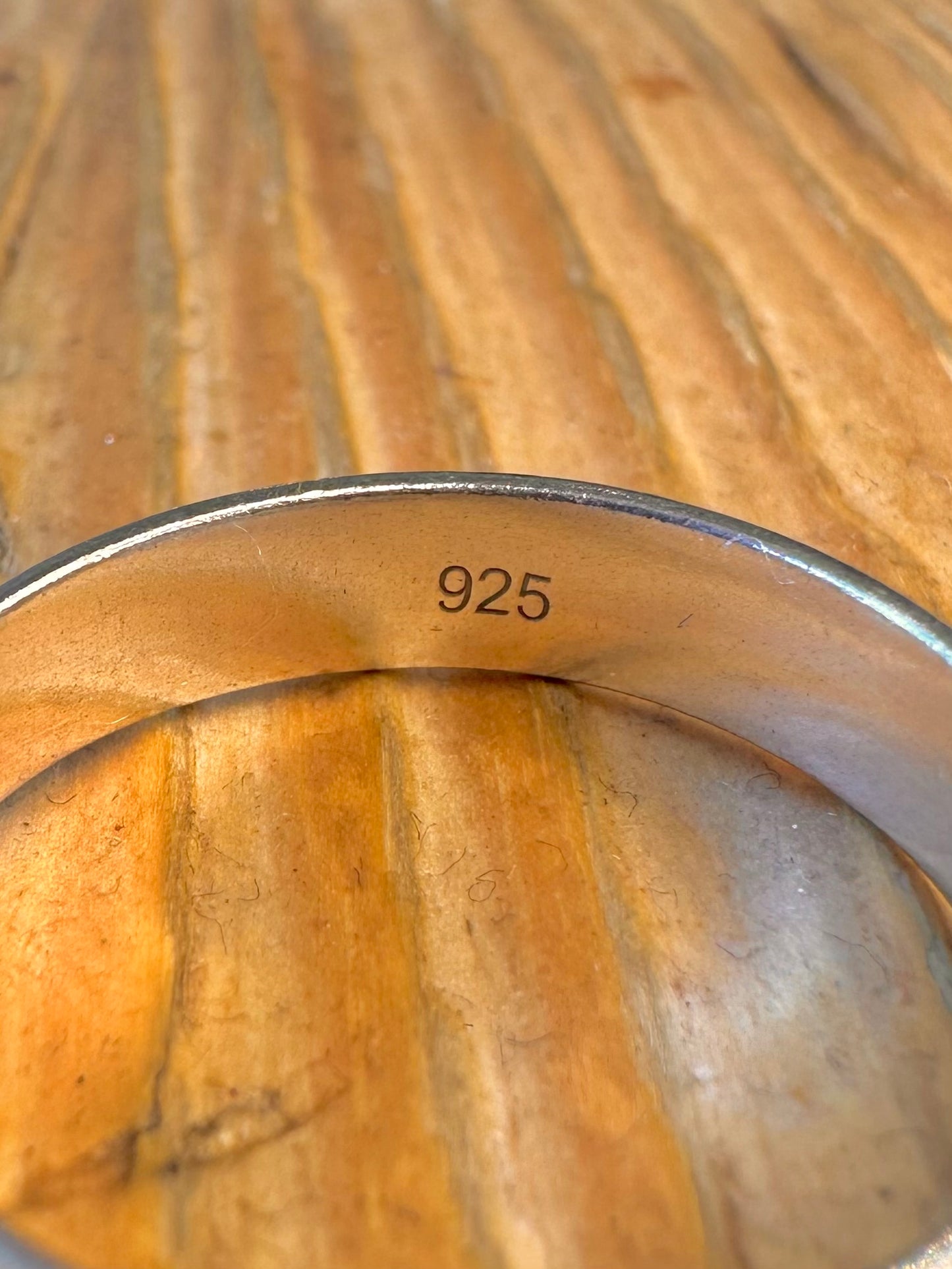 Rounded Band 925 Sterling Silver Size V1/2 Ring