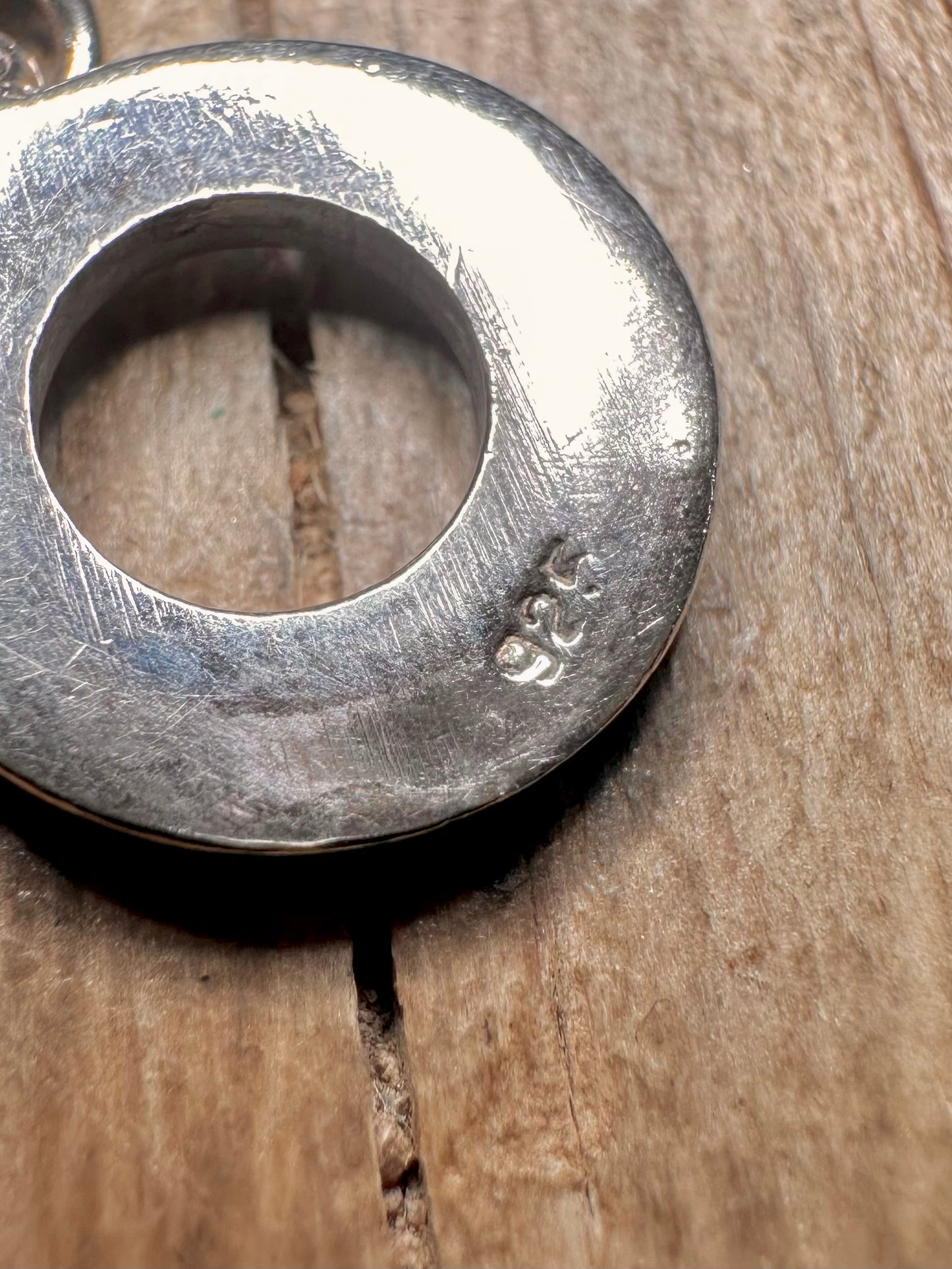 Vintage Ball Chain T Bar 925 Sterling Silver 15.5 inch Necklace