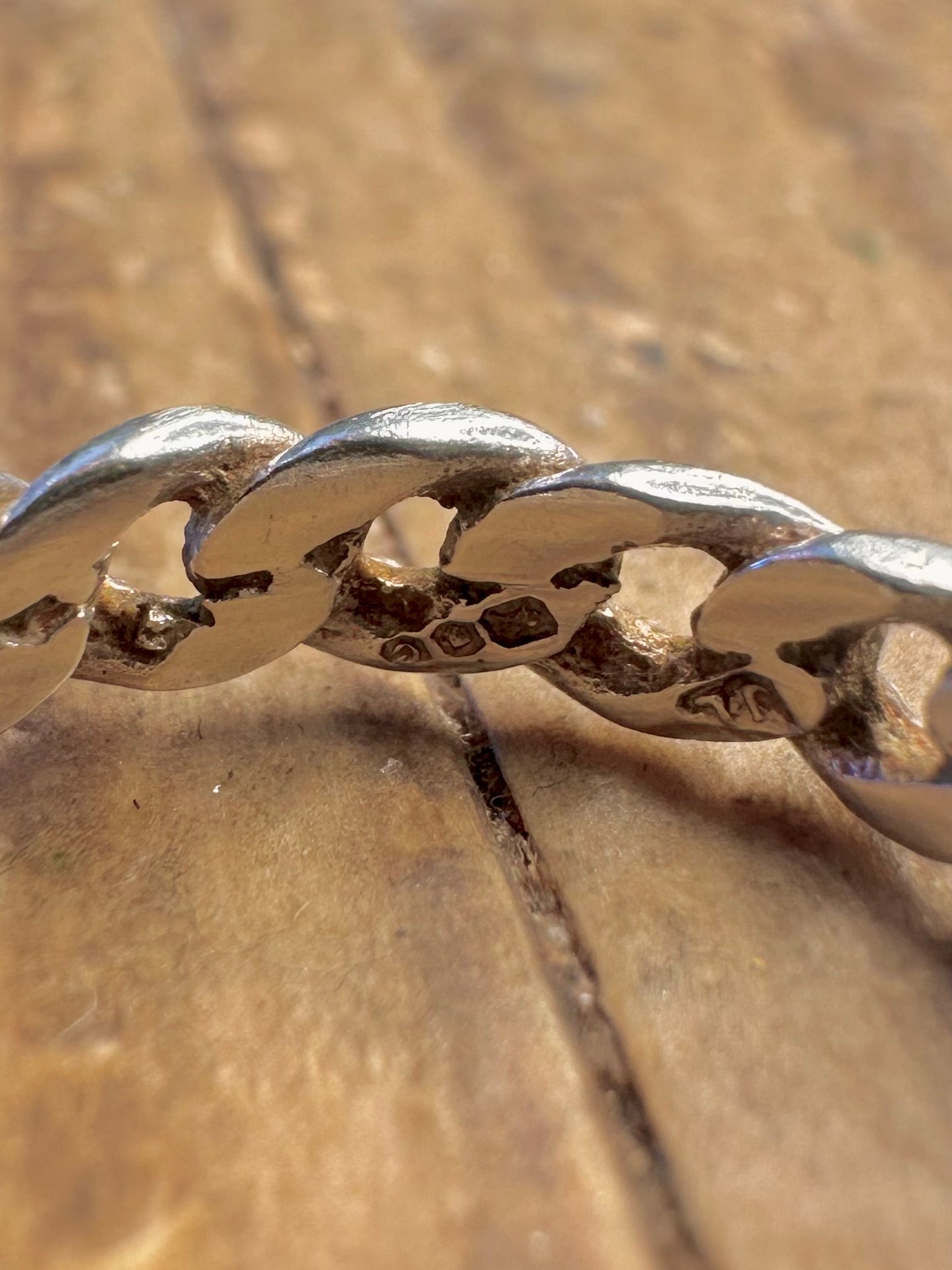 Love Chain Link Style 925 Sterling Silver Size L1/2 Ring