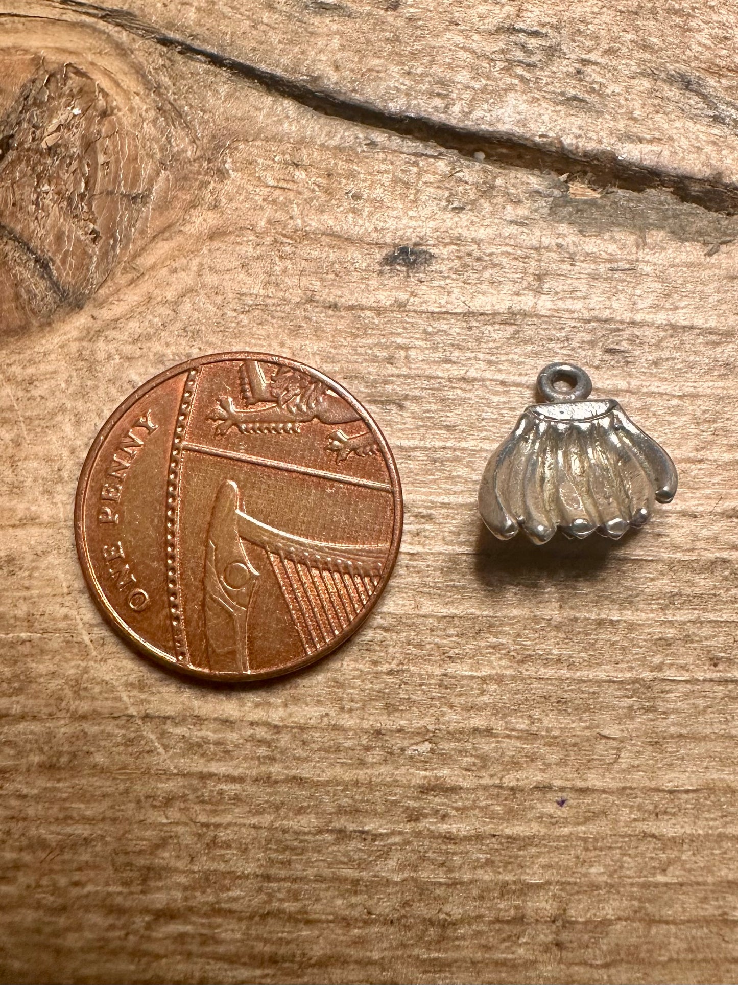 Vintage Bunch of Bananas 925 Silver Pendant