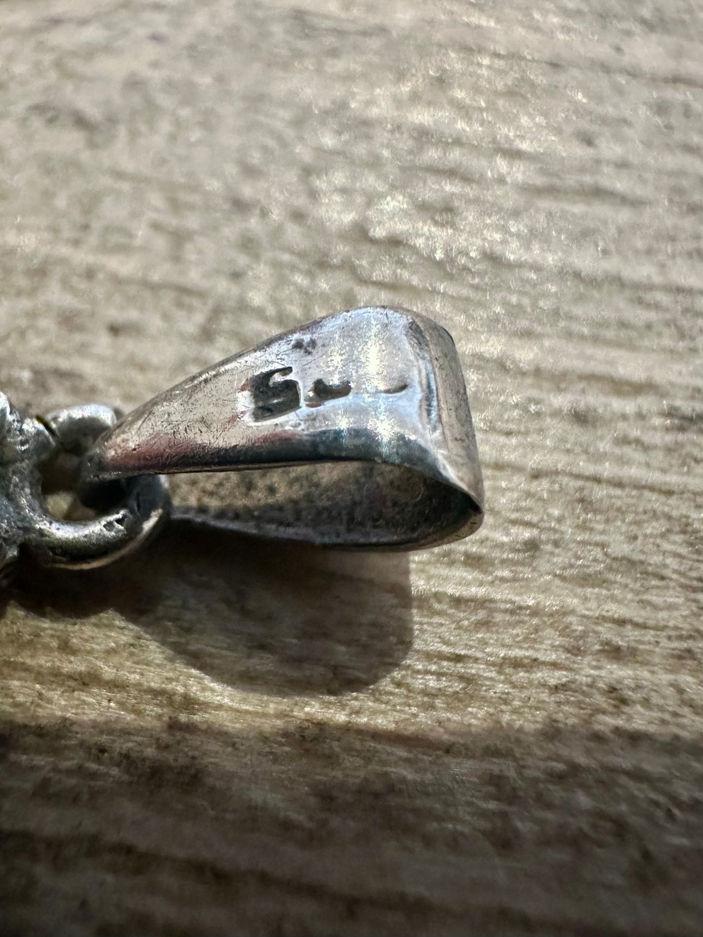 Vintage Three Moose 925 Silver Pendant