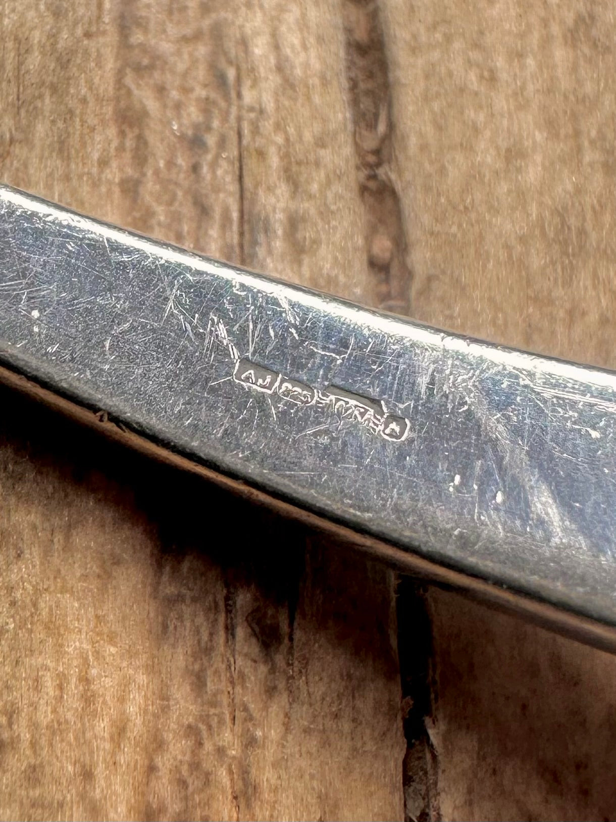 Abstract Heavy 925 Sterling Silver Bangle