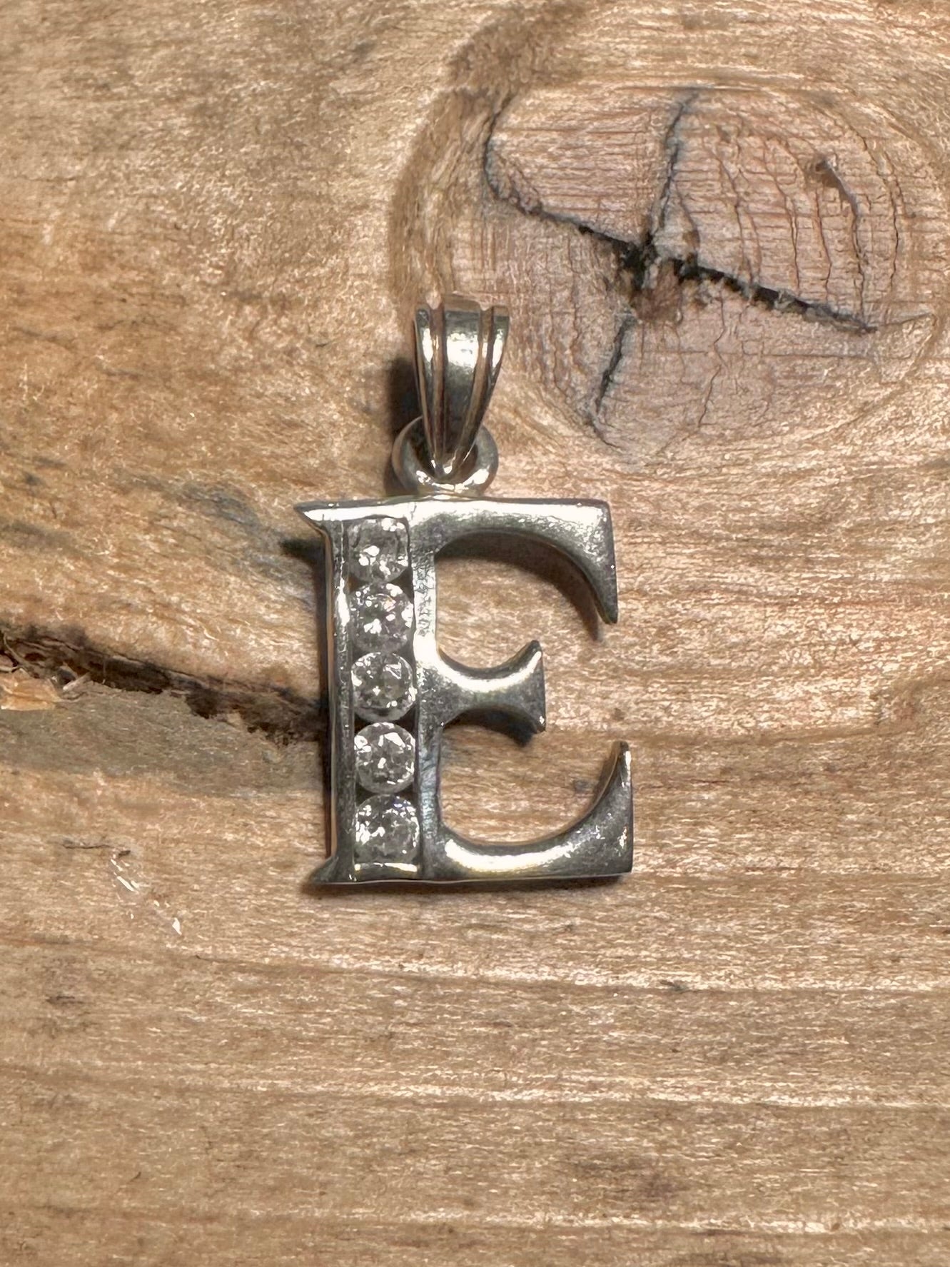 Vintage E Latter CZ 925 Silver Pendant