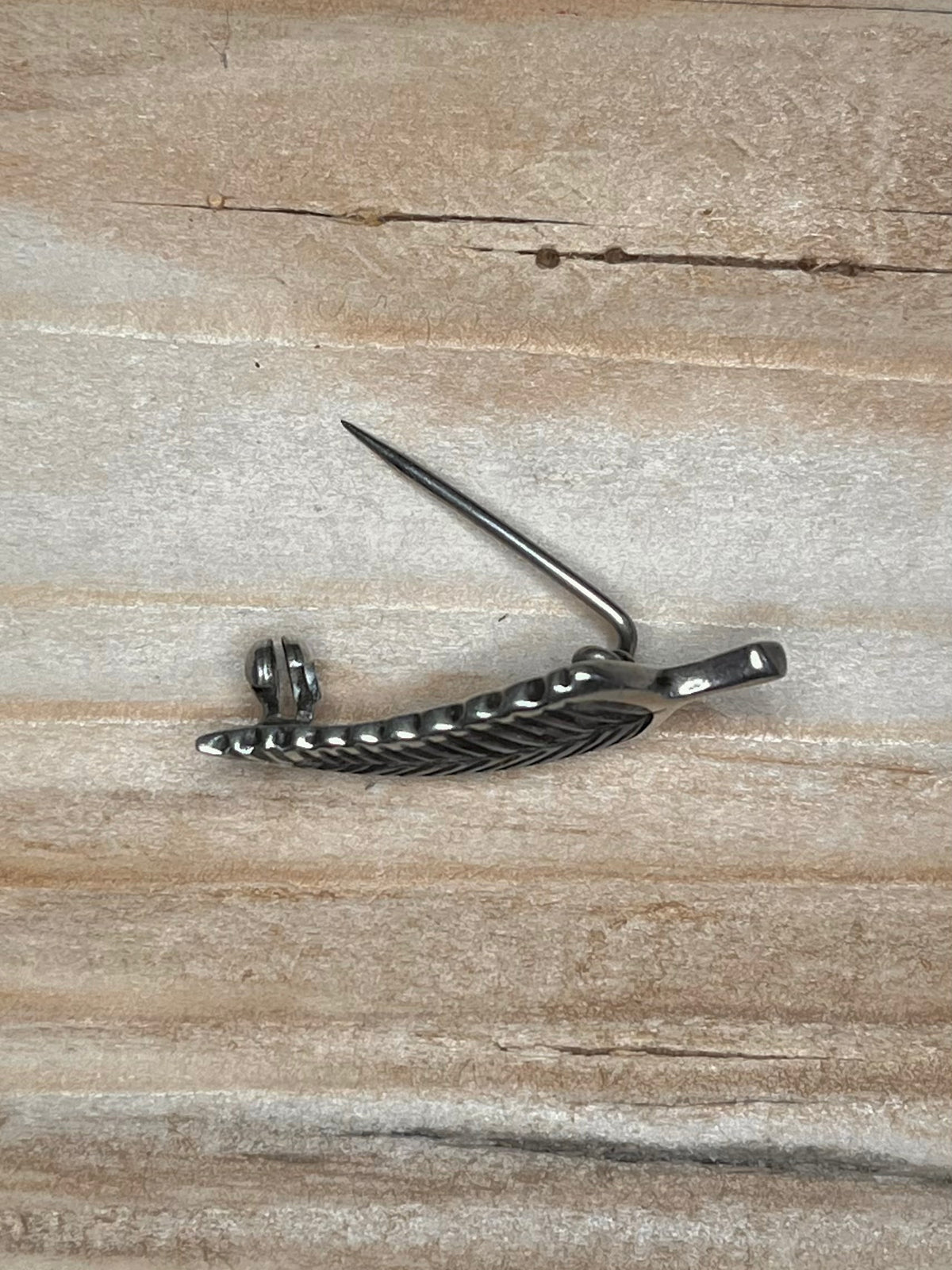 Abalone Fern 925 Sterling Silver Brooch