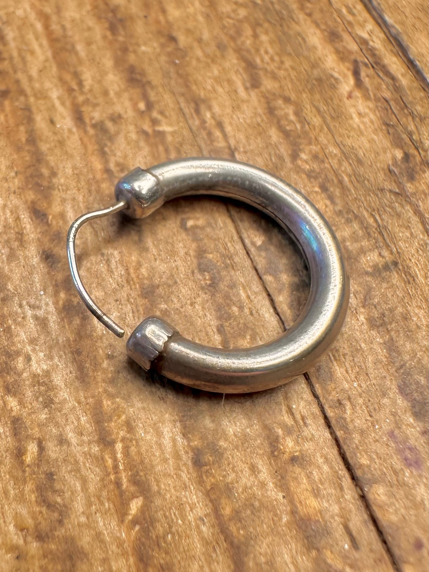 Thick Hoops 925 Sterling Silver Earrings