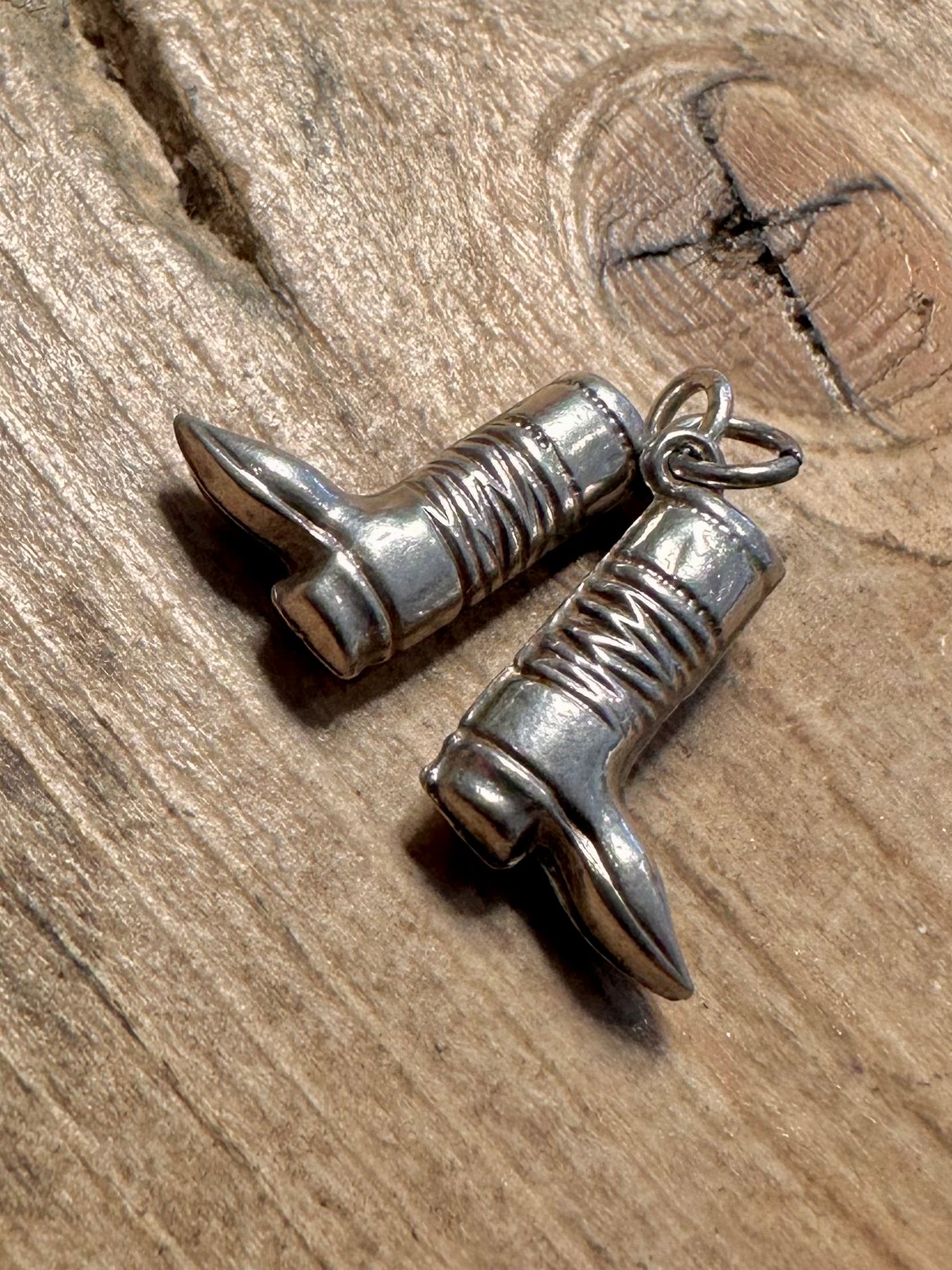 Vintage Pair of Boots 925 Silver Charm Pendant