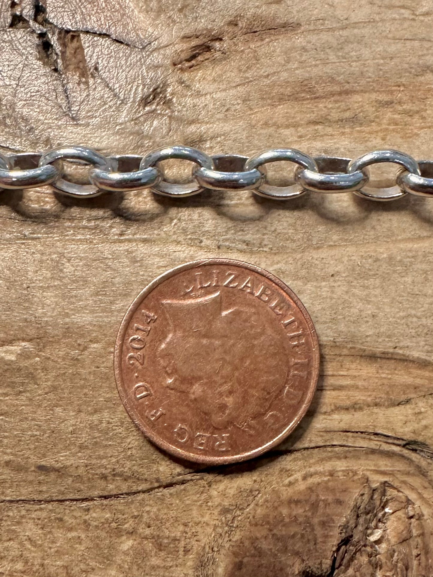 Vintage Oval Link Chain 925 Silver 19.5 inch Necklace