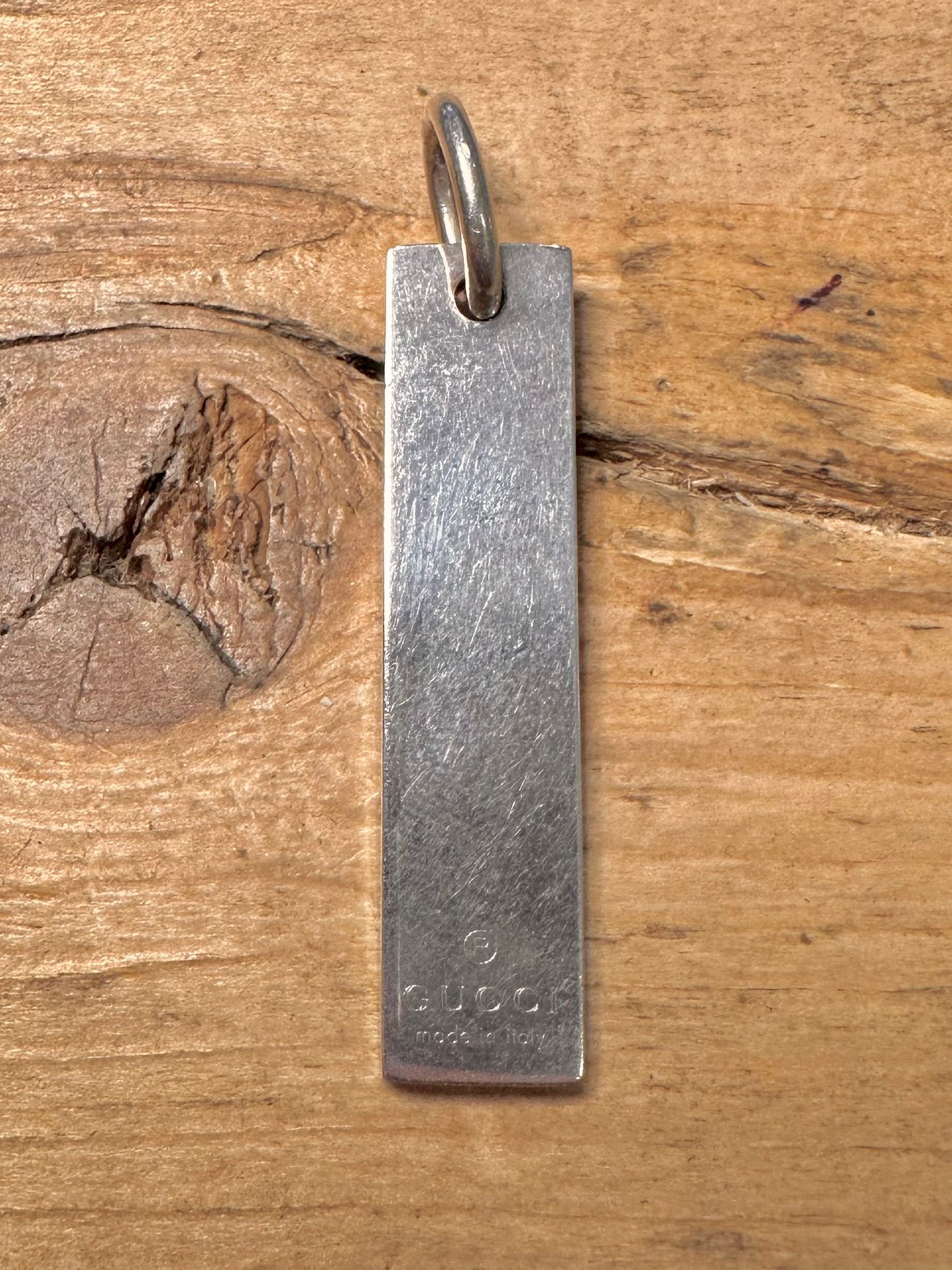 Vintage Gucci Bar 925 Silver Made in Italy Pendant