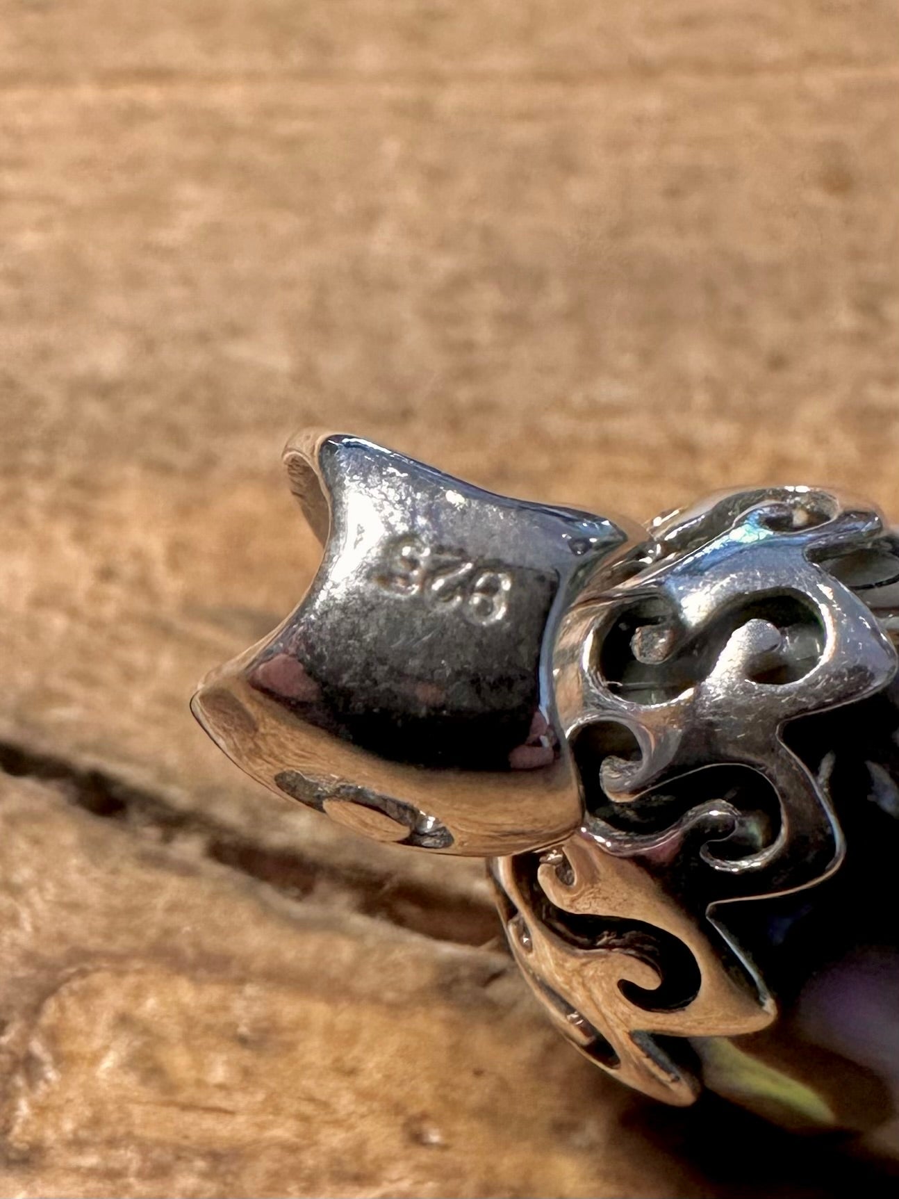 Modern Abalone Claw 925 Silver Pendant