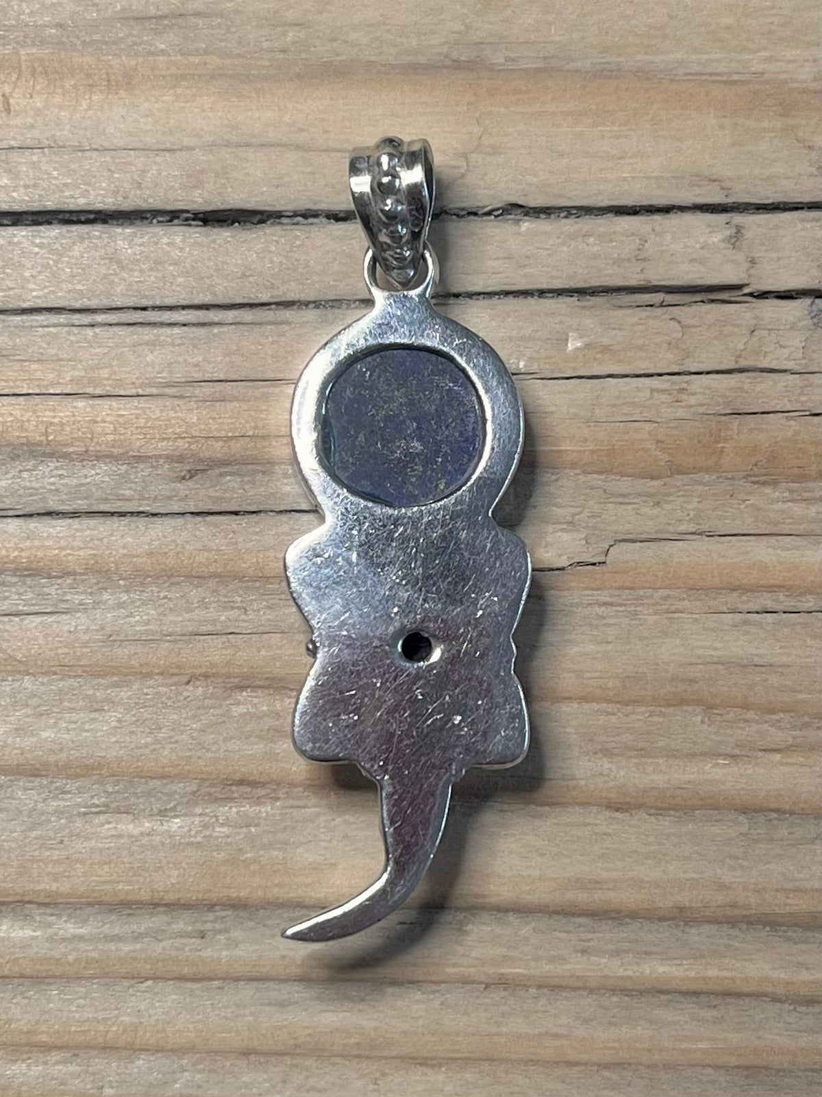 Lapis Lazuli and Amethyst Flowery 925 Sterling Silver Pendant