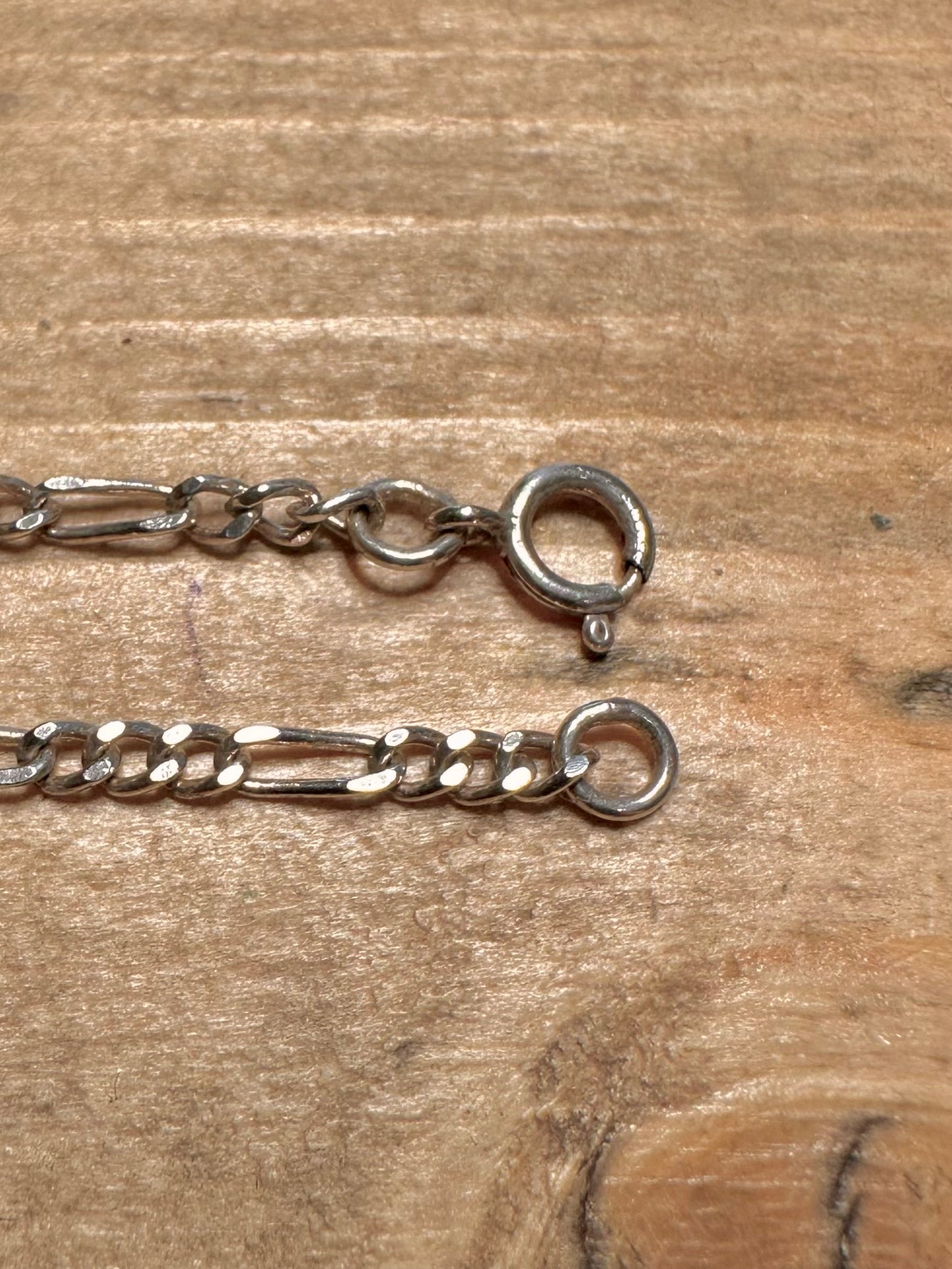 Vintage Figaro Chain 925 Silver 20 inch Necklace