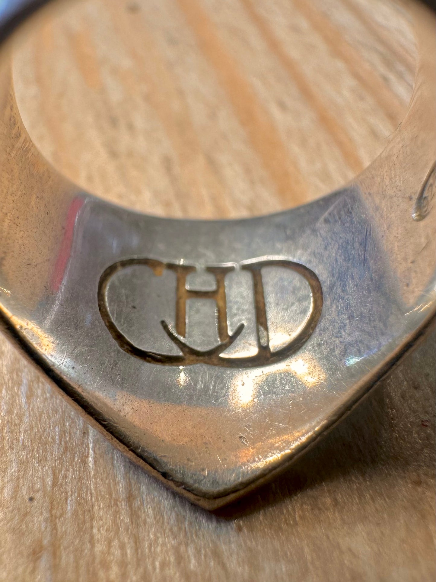 Vintage Signet Maker CHD 925 Sterling Silver Size K1/2 Ring