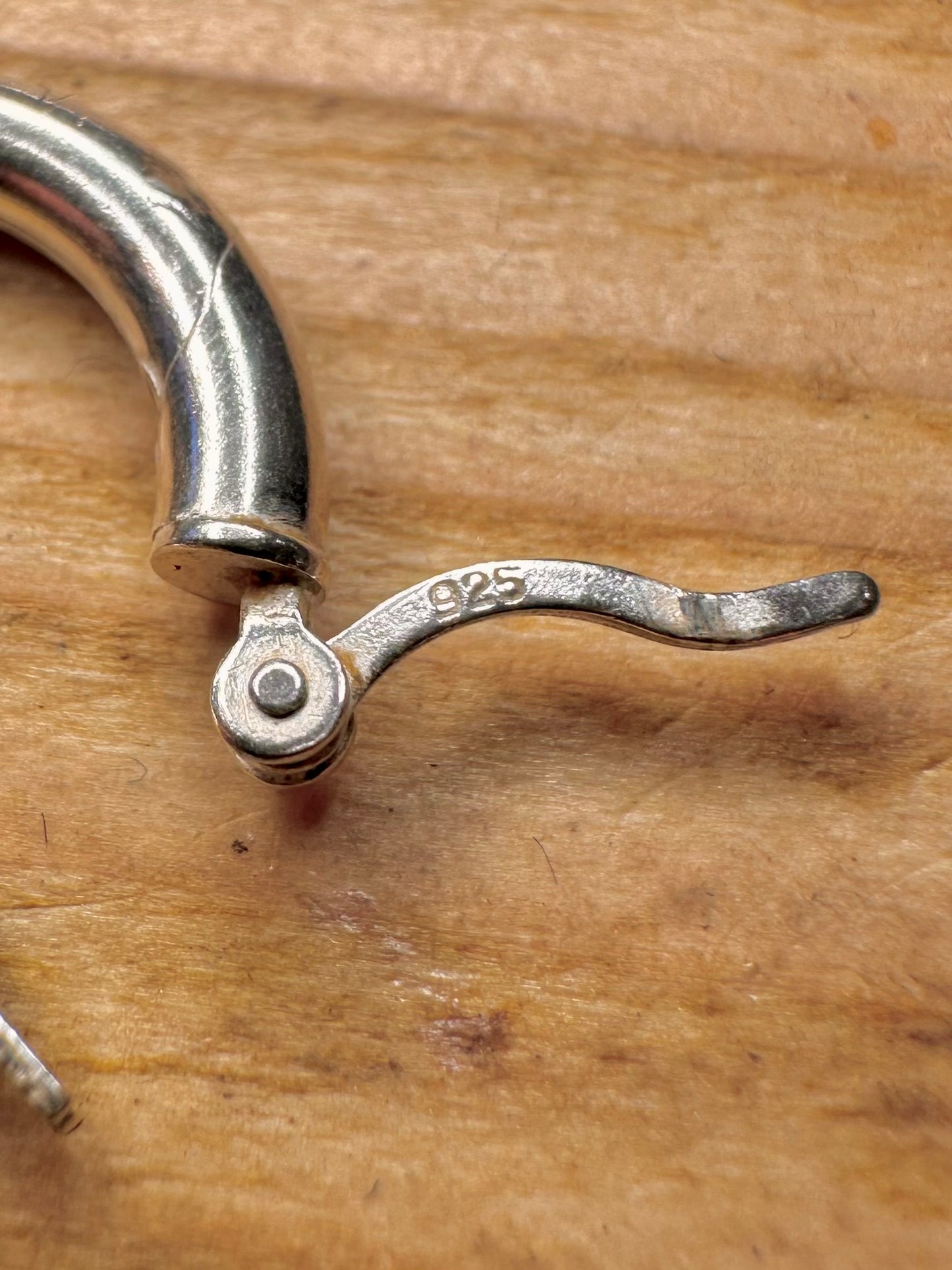 Vintage Creolen aus 925er Sterlingsilber