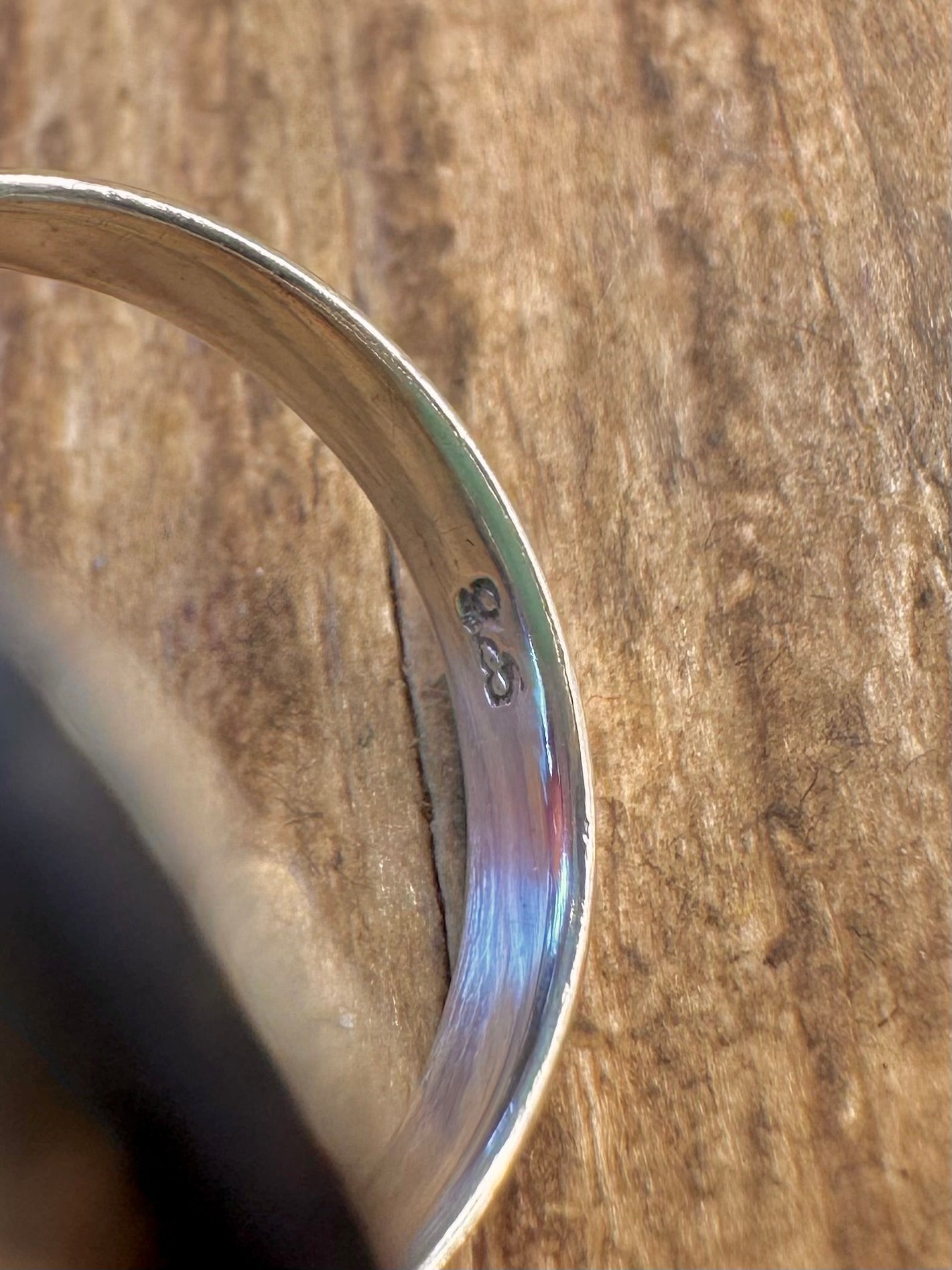 Ovaler Türkis, länglich, 925er Sterling Silber, Ringgröße N