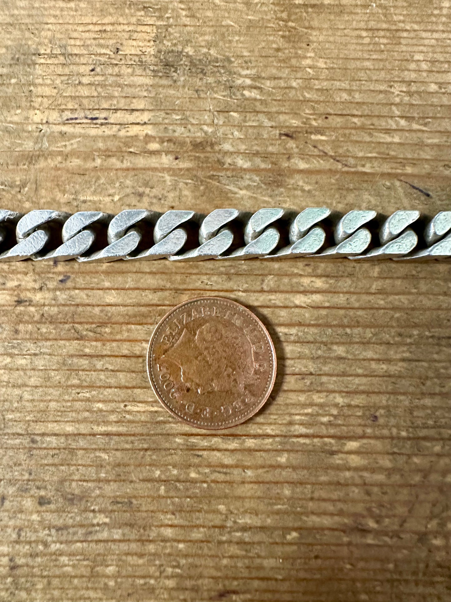 Vintage Thick Curb Chain 925 Silver 20.5 inch Necklace