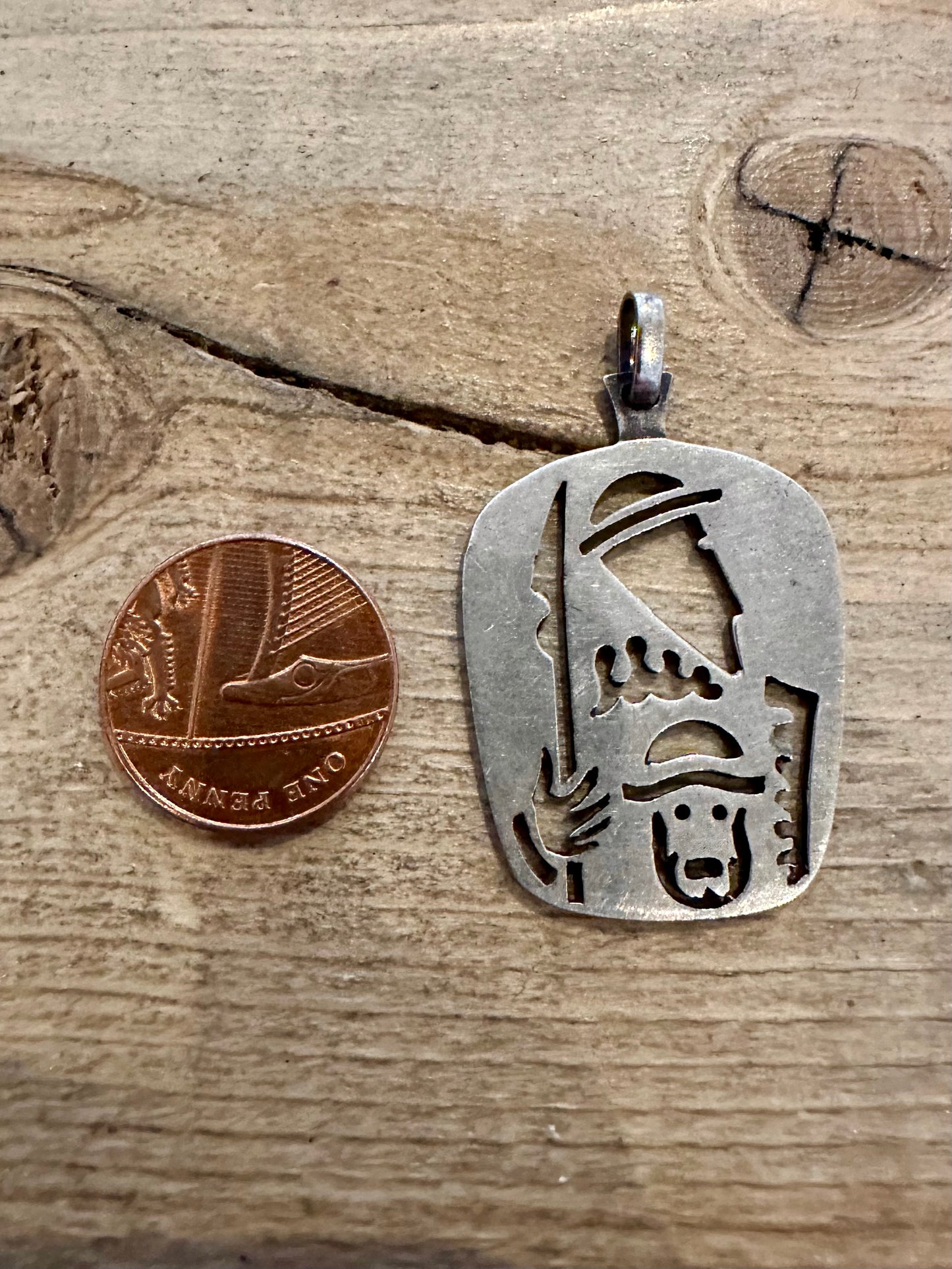 Vintage Tribal Design 925 Silver Pendant