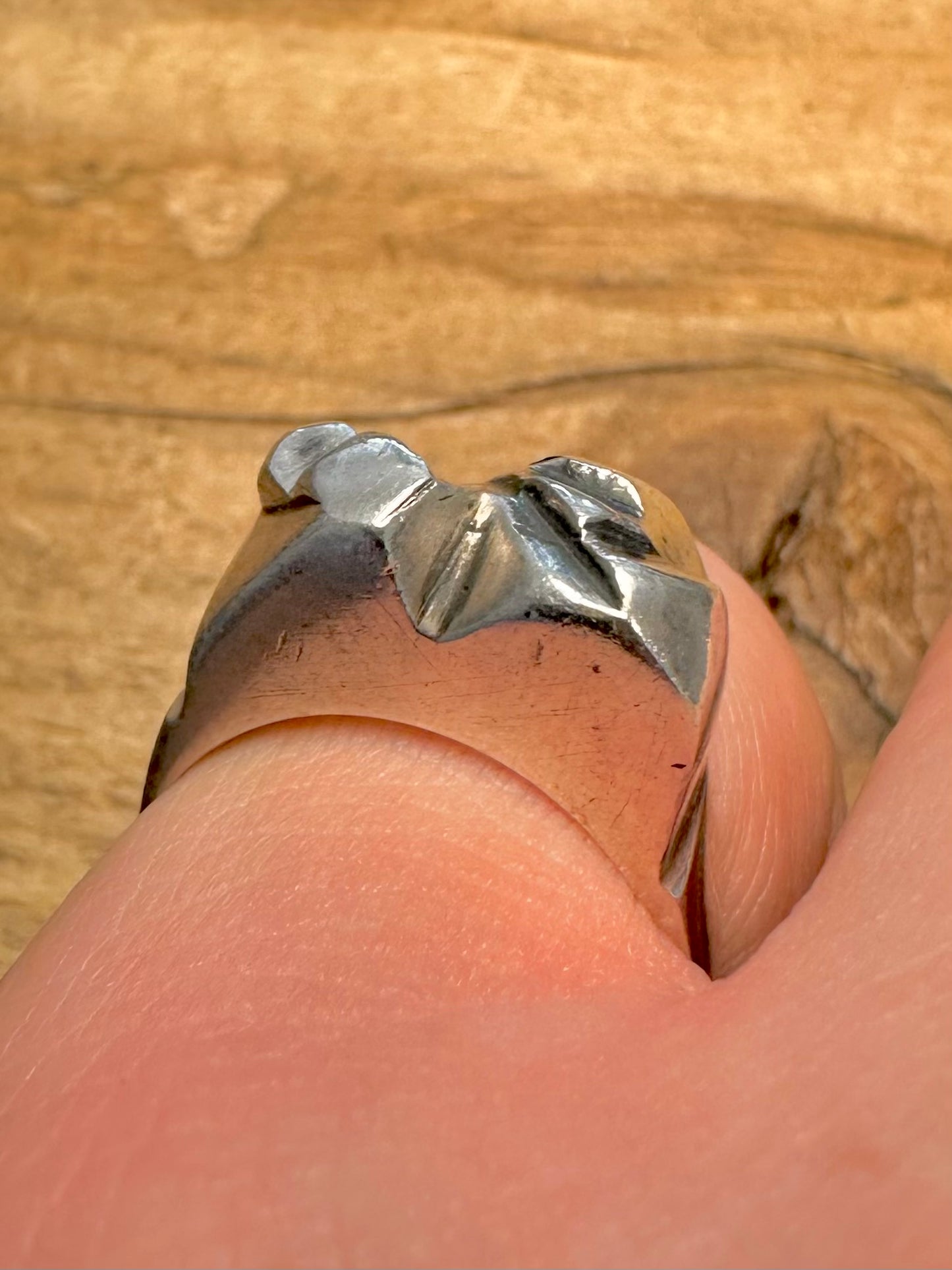 Brutalist Shape Maker JLG 925 Silver Size O Ring