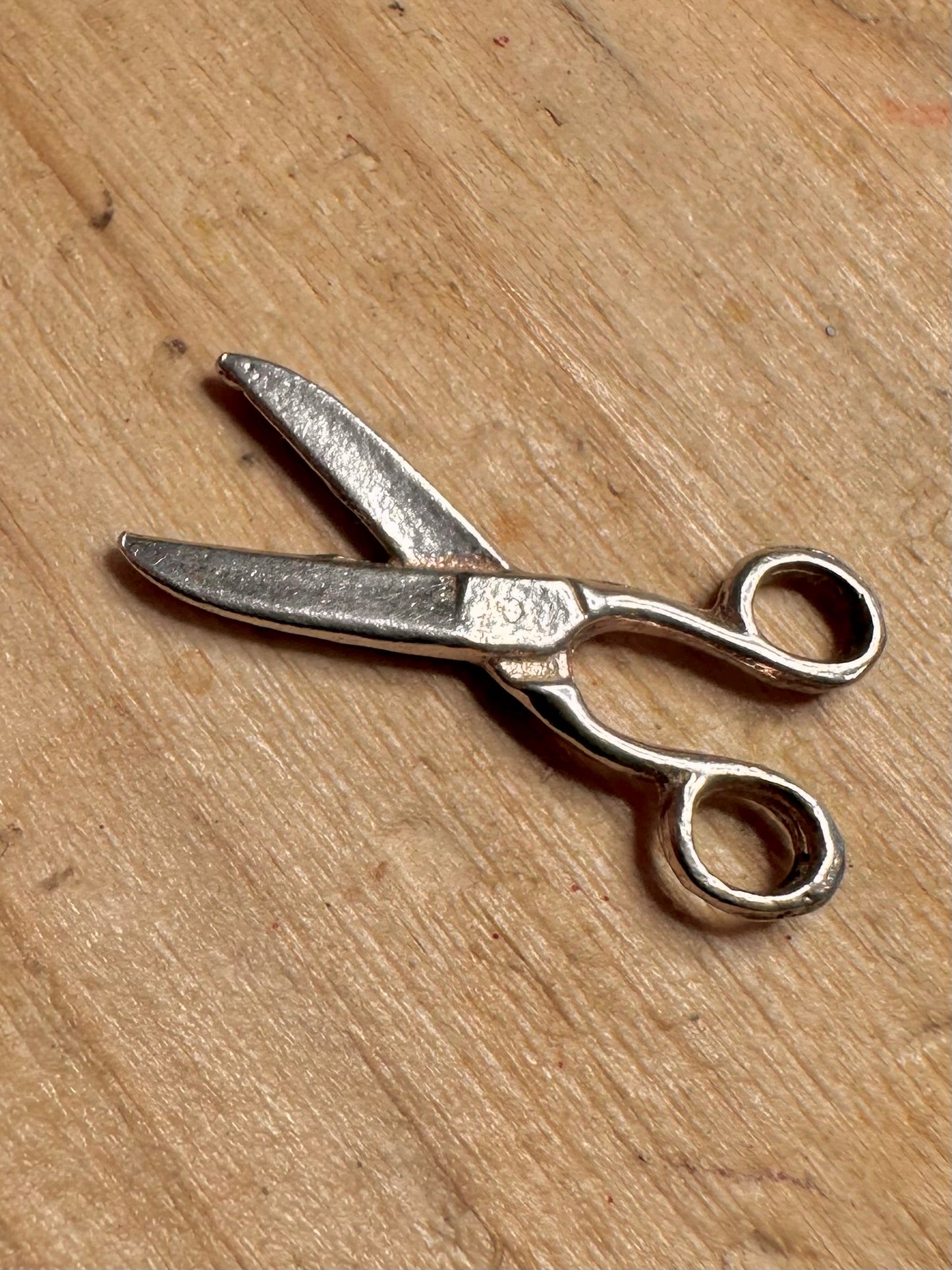 Vintage Scissors 925 Silver Charm Pendant